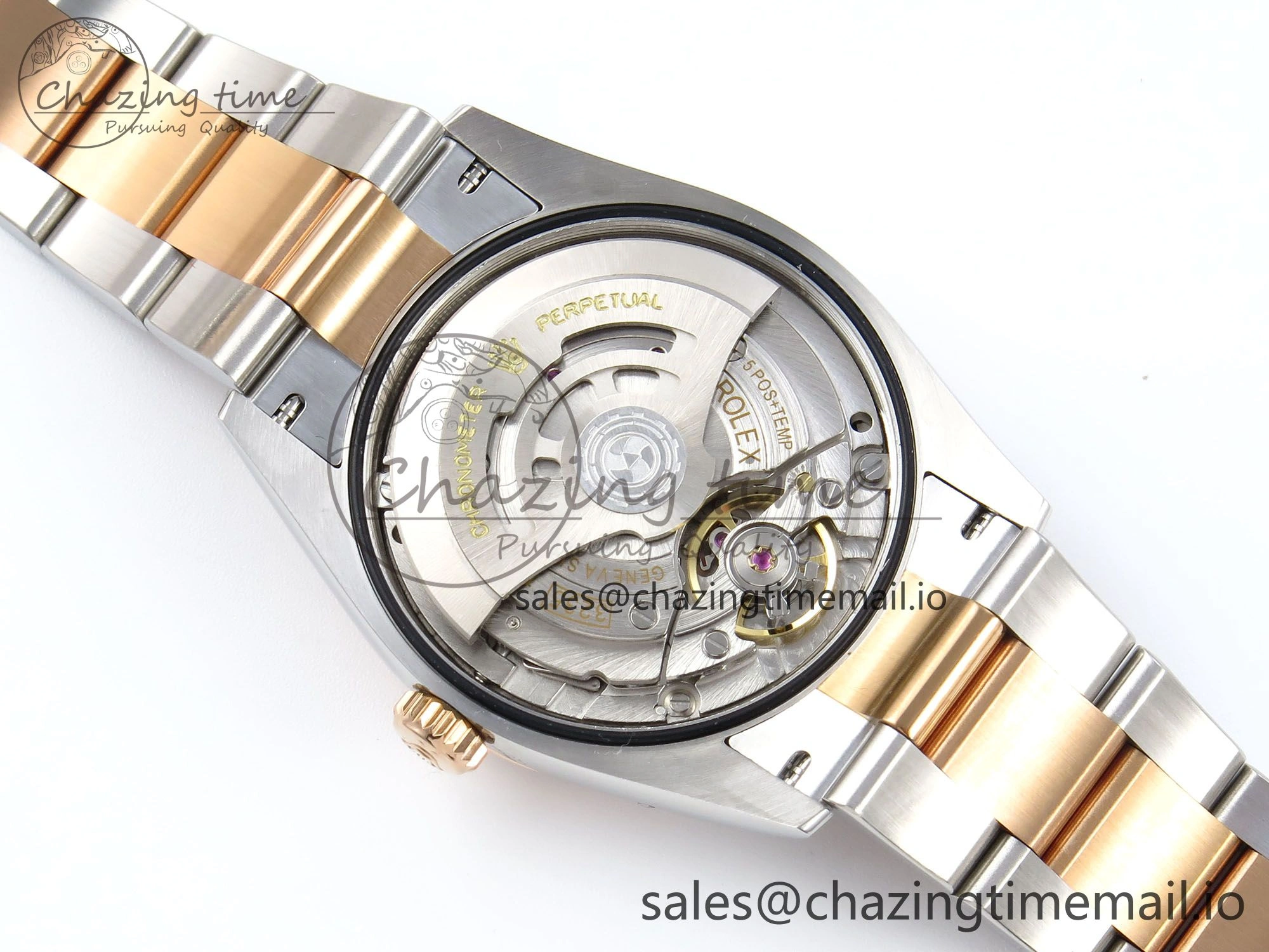 DateJust 36 126231 EWEF Best Edition Gray Textured Diamonds Dial on SS RG Oyster Bracelet A Efficient 657