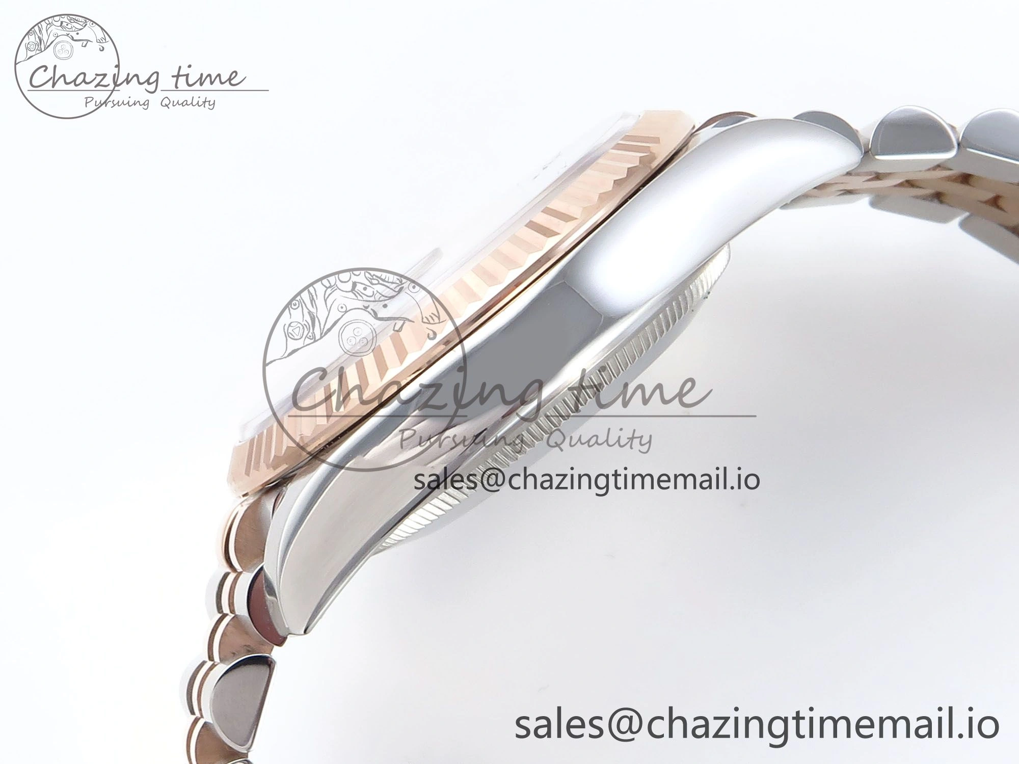 DateJust 36 126231 EWEF Best Edition RG Roman Diamonds Dial on SS RG Jubilee Bracelet A Upgraded 590