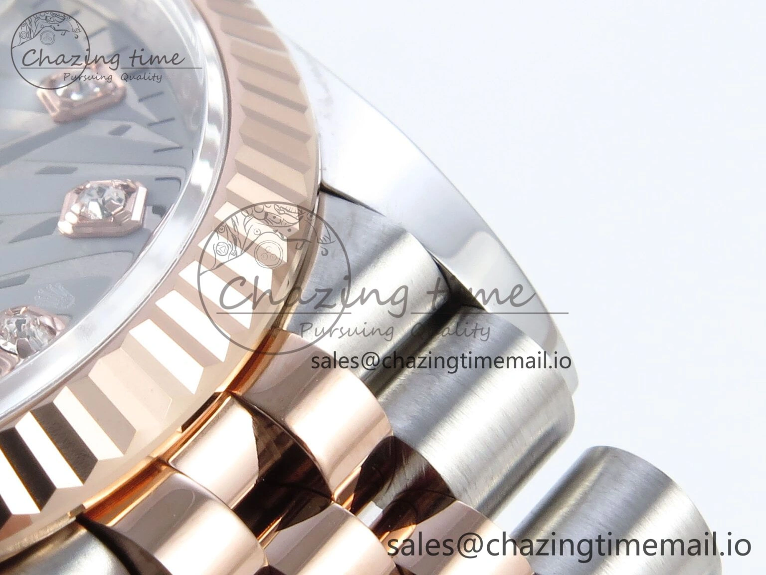 DateJust 36 126231 EWEF Best Edition Silver Leaf Diamonds Dial on SS RG Jubilee Bracelet A TravelReady 597