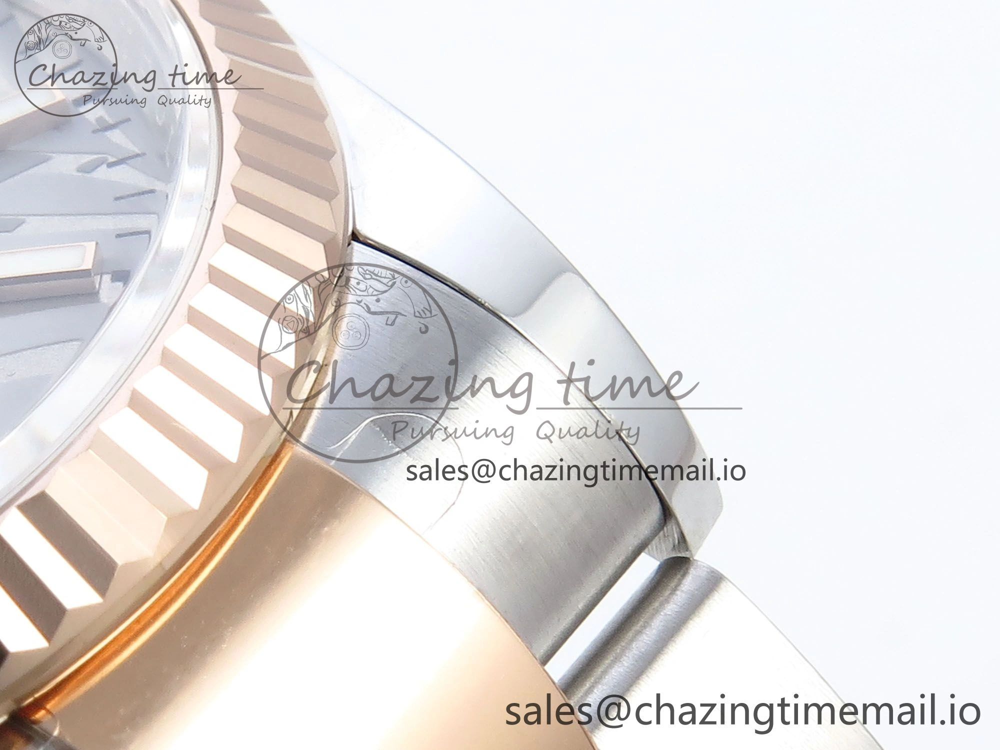 WaterResistant DateJust 36 126231 EWEF Best Edition Silver Leaf Stick Dial on SS RG Oyster Bracelet A 660