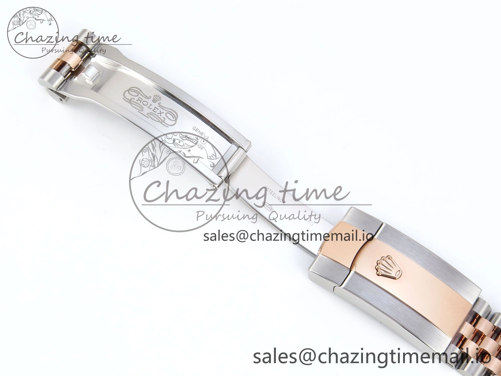 DateJust 36 126231 EWEF Best Edition Silver Textured Dial Stick Marker on SS RG Jubilee Bracelet A EyeCatching 587