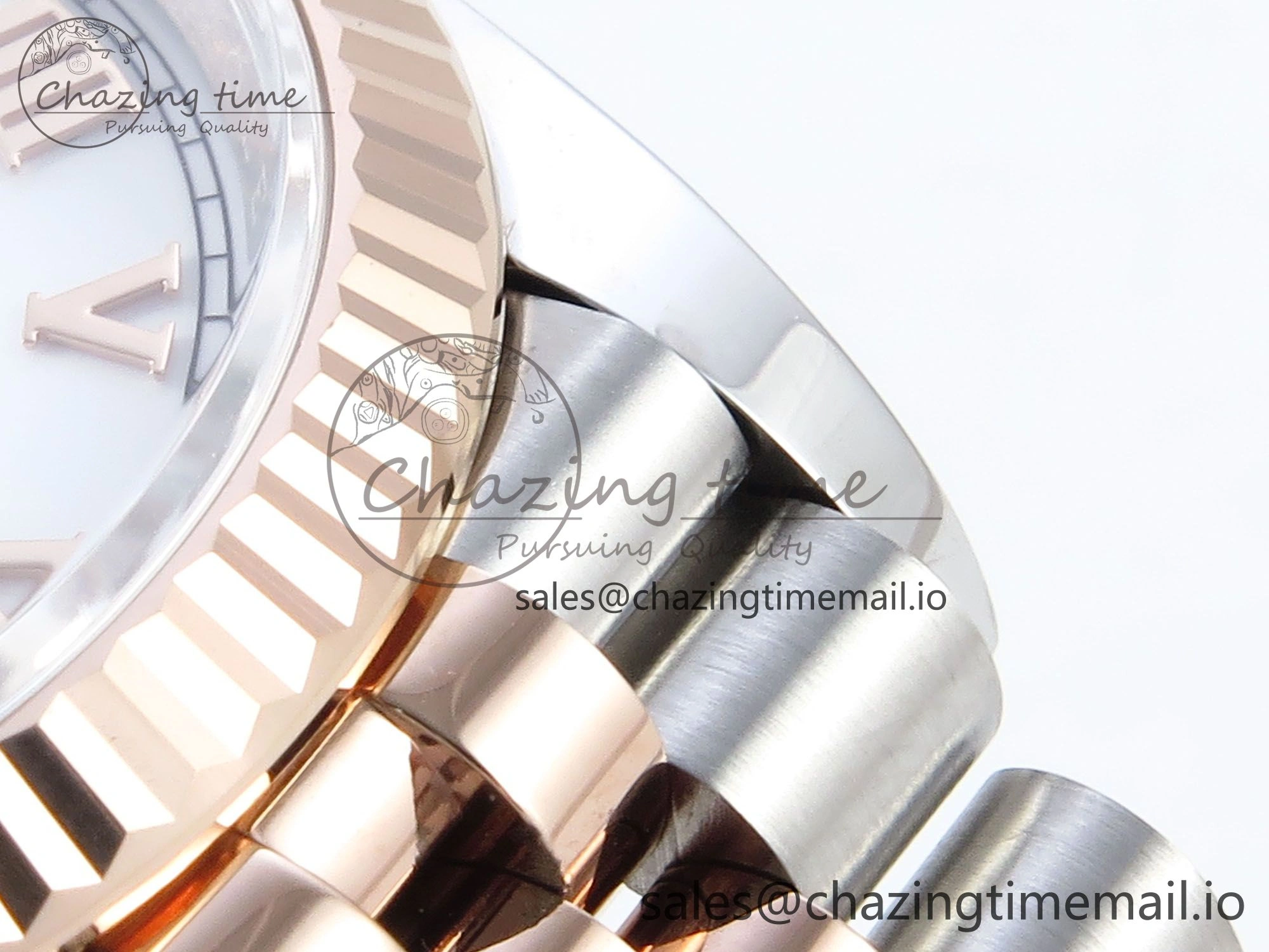 FastDry DateJust 36 126231 EWEF Best Edition White Roman Dial on SS RG Jubilee Bracelet A 591