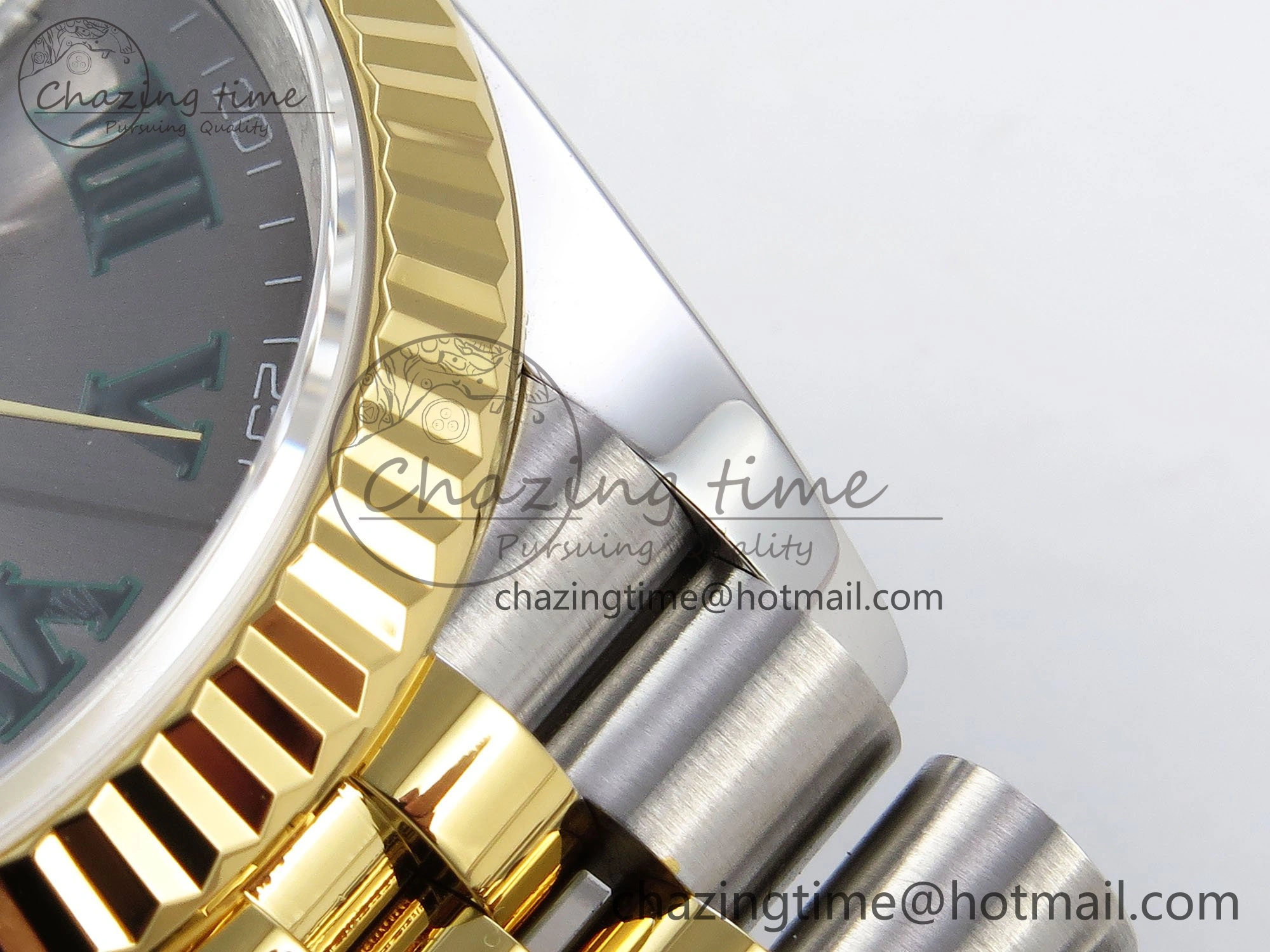 DateJust 36 126233 APF 1:1 Best Edition 904L Steel Gray Dial Green Roman on SS YG Jubilee Bracelet VR Casual 1594
