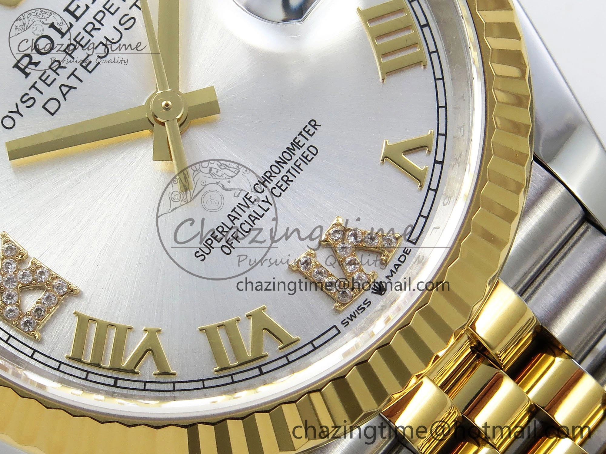 DateJust 36 126233 APF 1:1 Best Edition 904L Steel Silver Diamond Roman Dial on Jubilee Bracelet VR Sustainable 1539