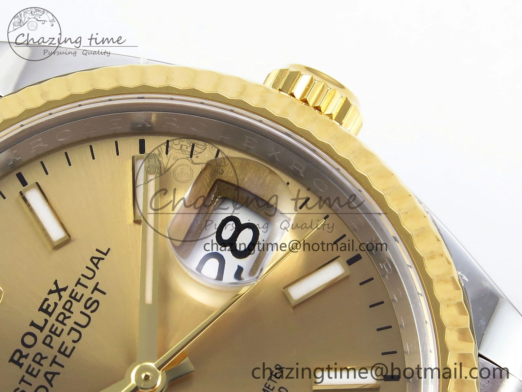 ModernLook DateJust 36 126233 Clean 1:1 Best Edition 904L Steel YG Stick Dial on SS YG Jubilee Bracelet VR 1501
