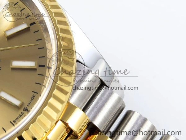 ModernLook DateJust 36 126233 Clean 1:1 Best Edition 904L Steel YG Stick Dial on SS YG Jubilee Bracelet VR 1501