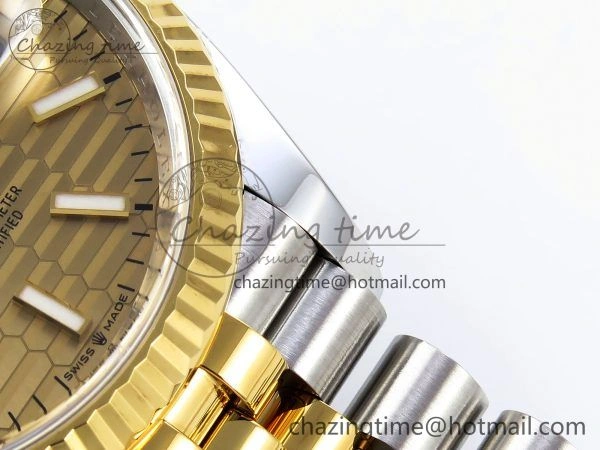 DateJust 36 126233 Clean 1:1 Best Edition 904L Steel YG Textured Stick Dial on SS YG Jubilee Bracelet VR Elegant 1494