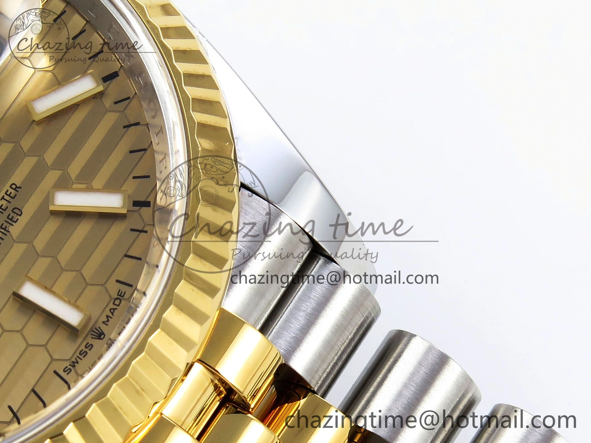DateJust 36 126233 Clean 1:1 Best Edition 904L Steel YG Textured Stick Dial on SS YG Jubilee Bracelet VR Elegant 1494