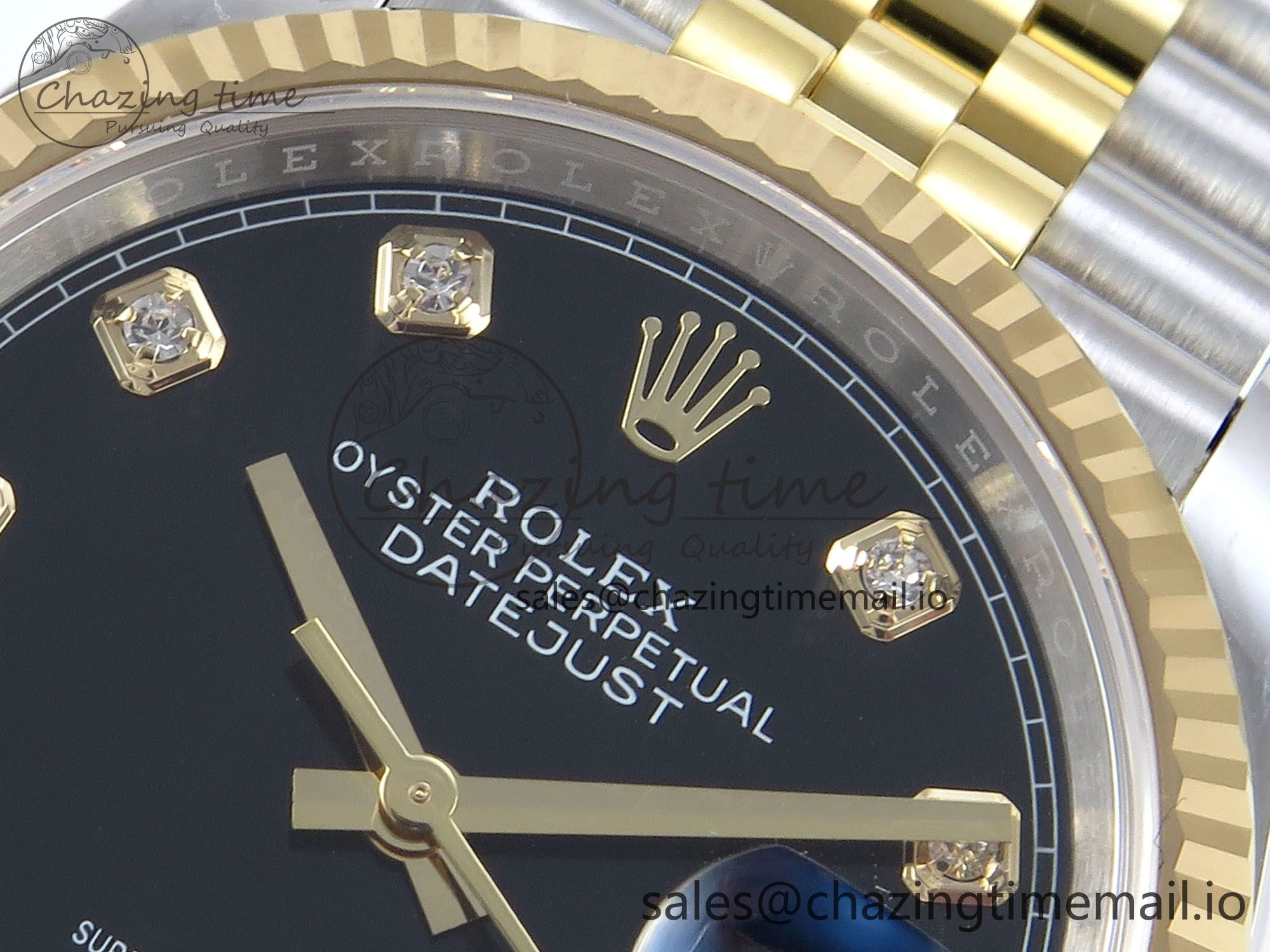 DateJust 36 126233 EWEF Best Edition Black Diamonds Dial on SS YG Jubilee Bracelet A MultiPurpose 623