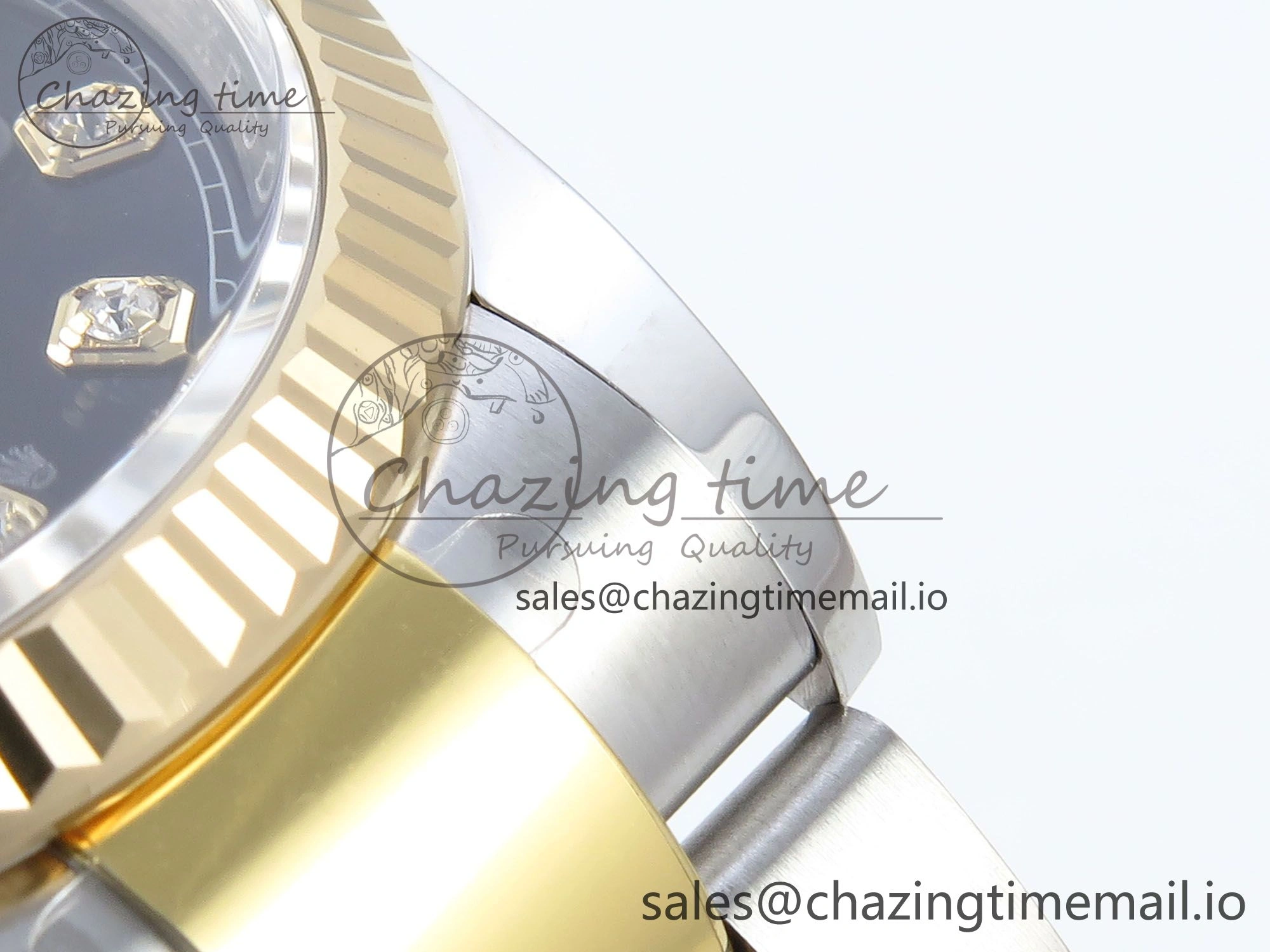DateJust 36 126233 EWEF Best Edition Black Diamonds Dial on SS YG Oyster Bracelet A SmartChoice 675