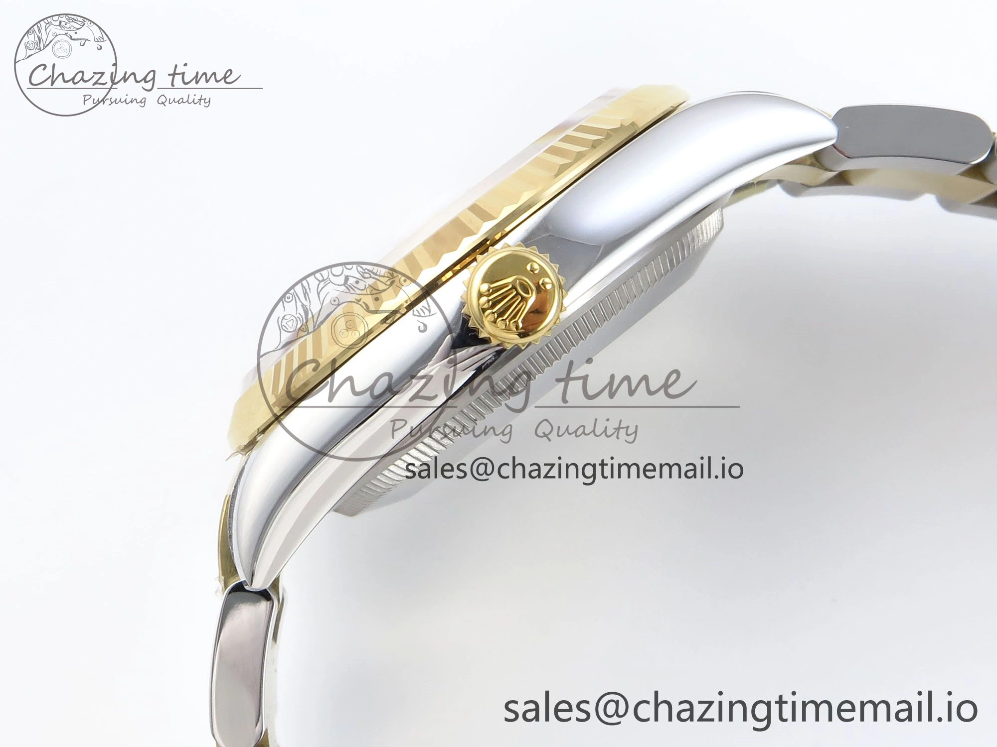 DateJust 36 126233 EWEF Best Edition Gray Dial Green Roman Marker on SS YG Oyster Bracelet A EyeCatching 678