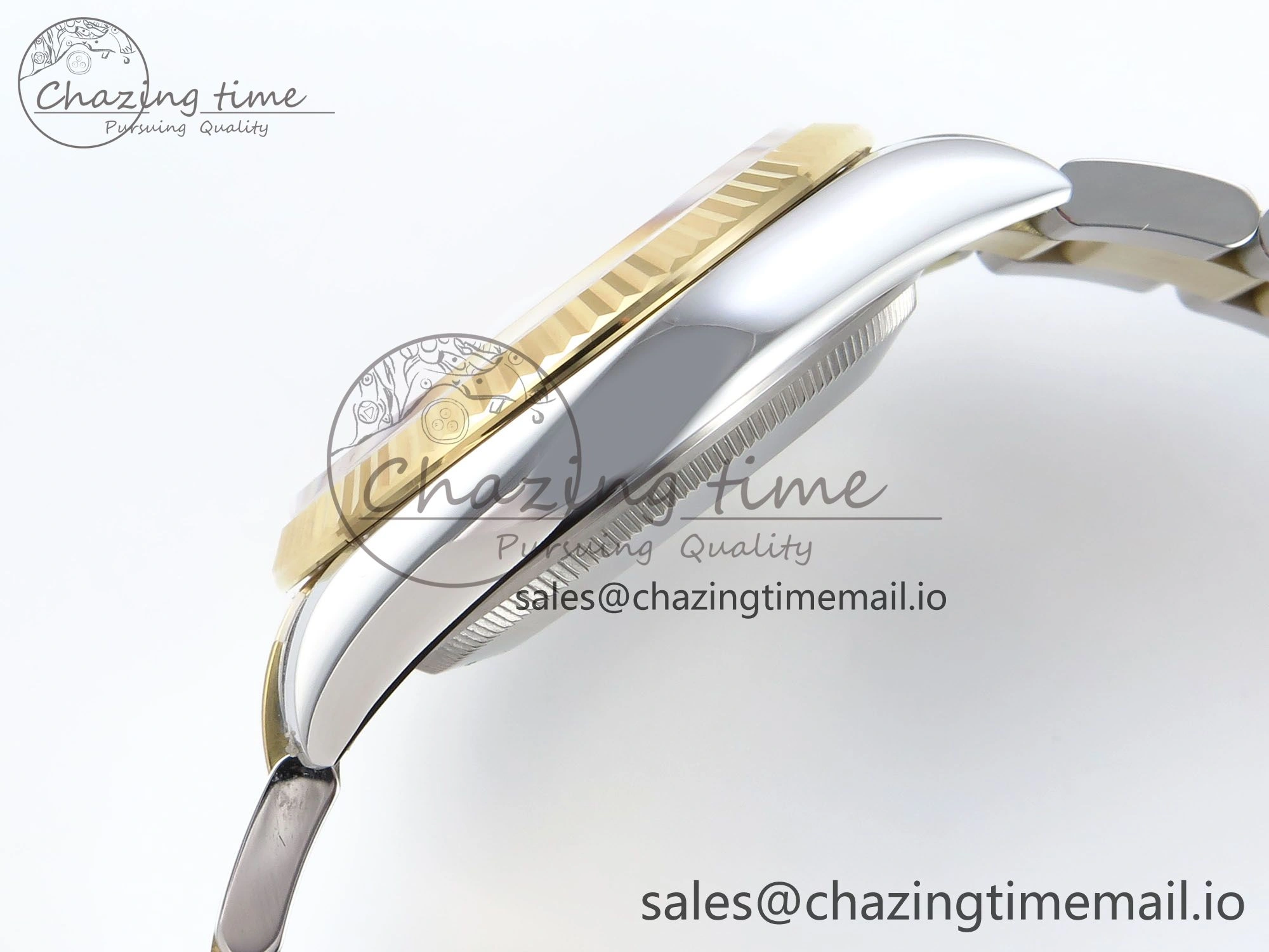 DateJust 36 126233 EWEF Best Edition Gray Dial Green Roman Marker on SS YG Oyster Bracelet A EyeCatching 678