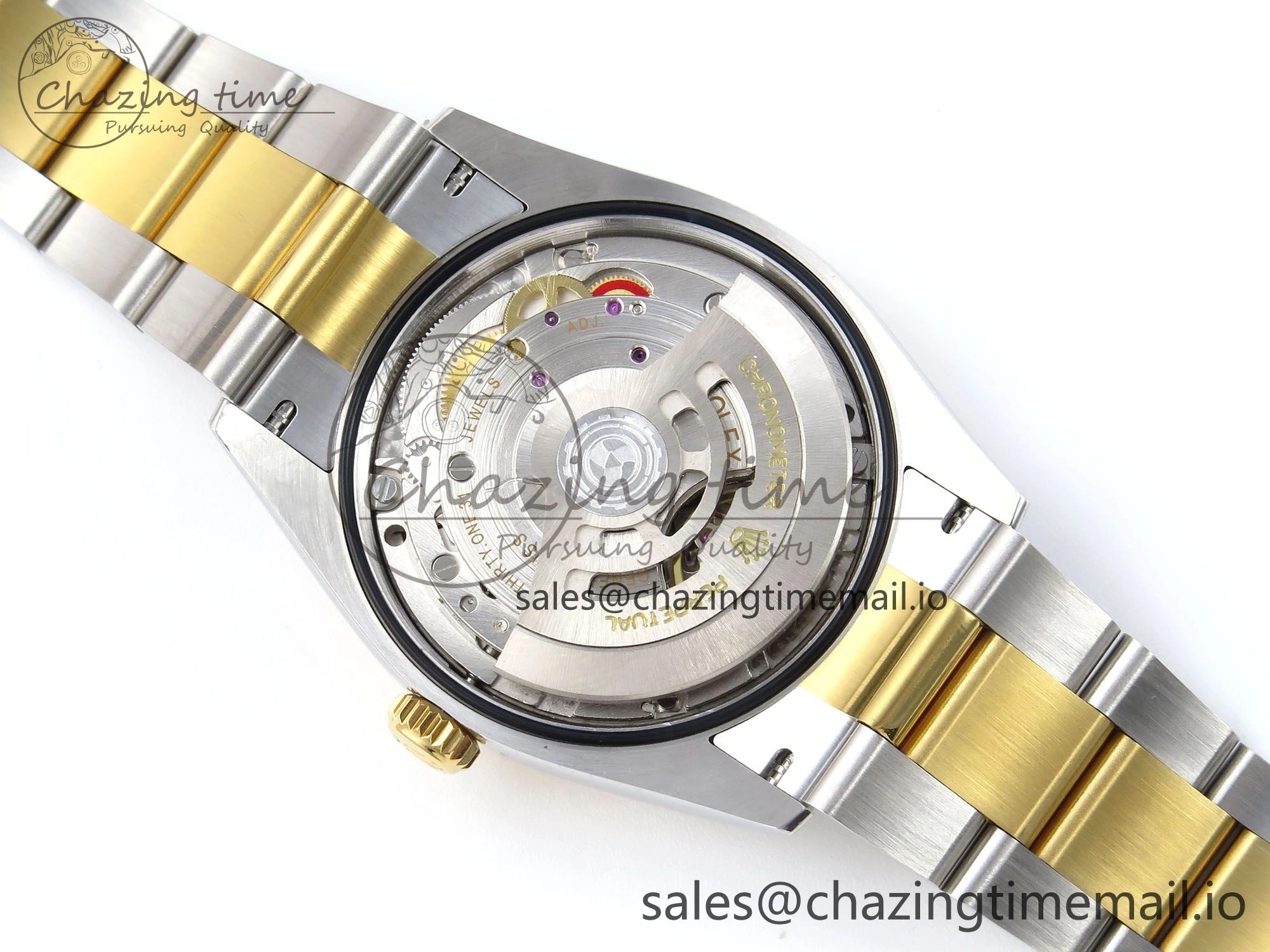 DateJust 36 126233 EWEF Best Edition Gray Dial Green Roman Marker on SS YG Oyster Bracelet A EyeCatching 678