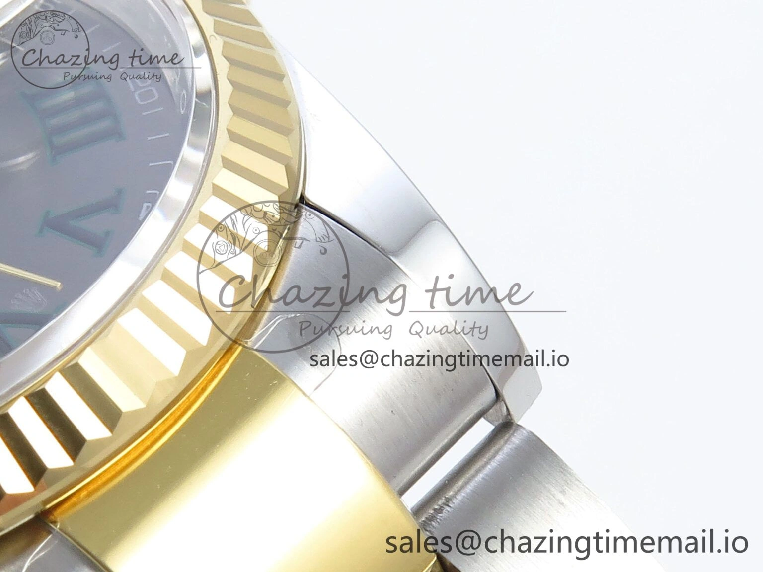 DateJust 36 126233 EWEF Best Edition Gray Dial Green Roman Marker on SS YG Oyster Bracelet A EyeCatching 678