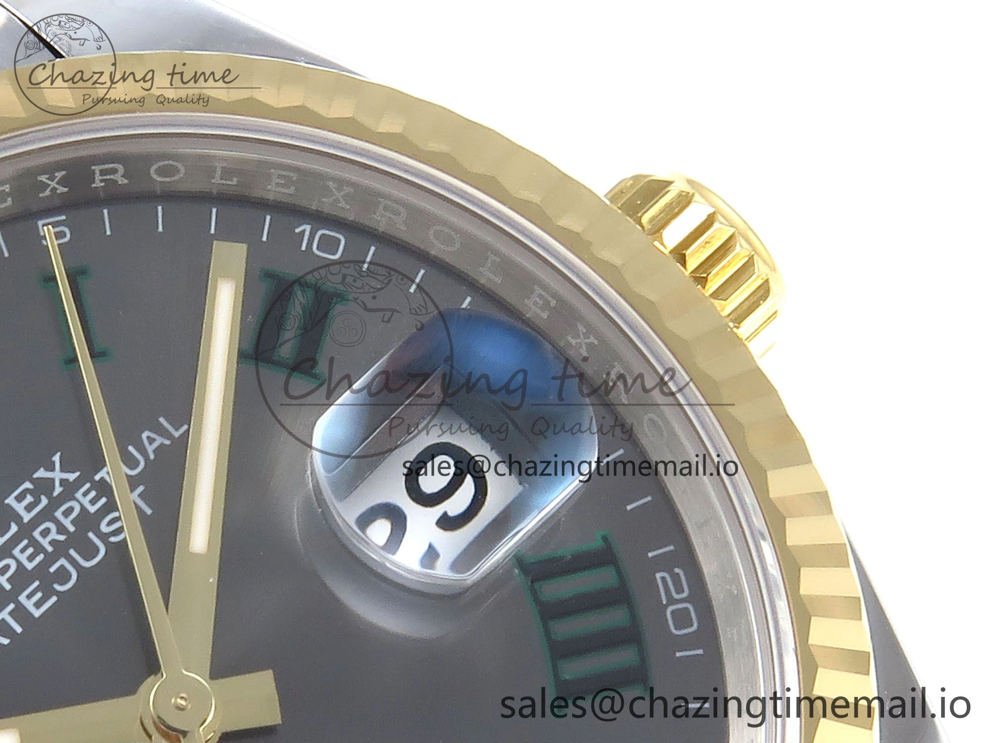 Sustainable DateJust 36 126233 EWEF Best Edition Gray Roman Dial on SS YG Jubilee Bracelet A 627