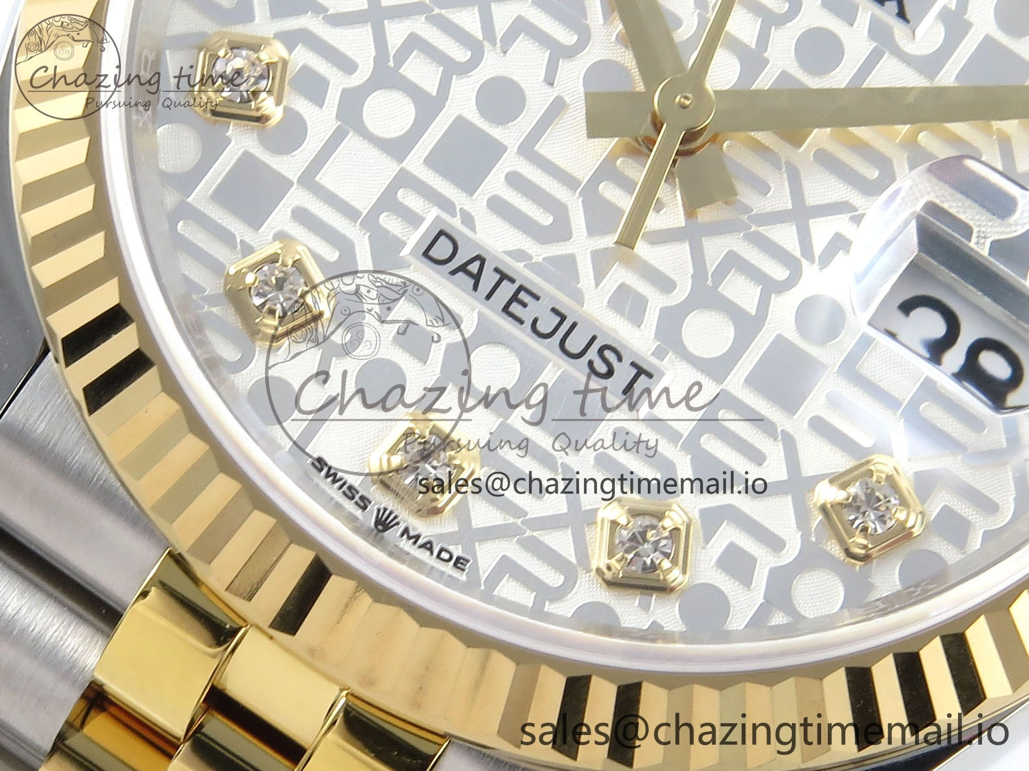 DateJust 36 126233 EWEF Best Edition Rolxx White Dial on SS YG Jubilee Bracelet A ComfortFit 629