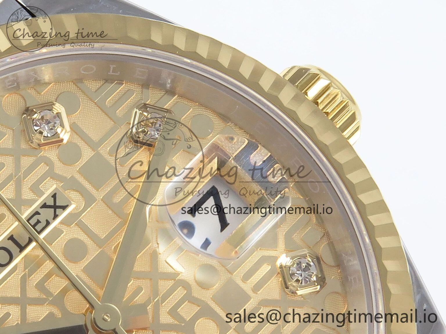 WellDesigned DateJust 36 126233 EWEF Best Edition Rolxx YG Dial on SS YG Jubilee Bracelet A 625