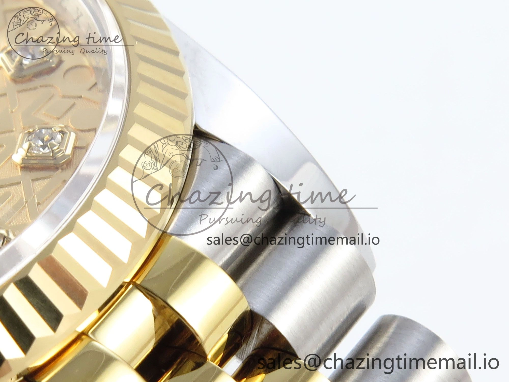 WellDesigned DateJust 36 126233 EWEF Best Edition Rolxx YG Dial on SS YG Jubilee Bracelet A 625