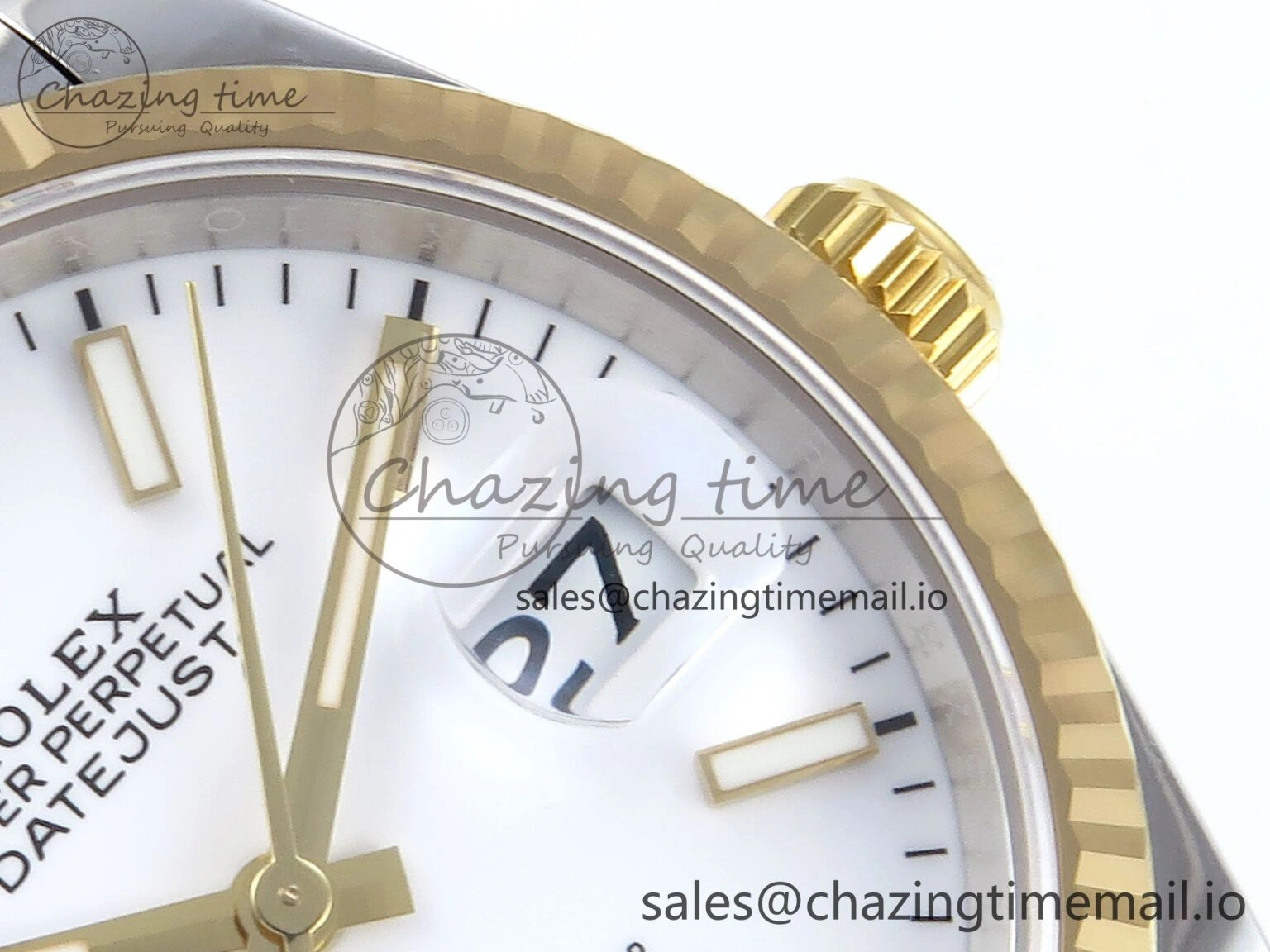 RelaxedFit DateJust 36 126233 EWEF Best Edition White Dial Stick Marker on SS YG Jubilee Bracelet A 618