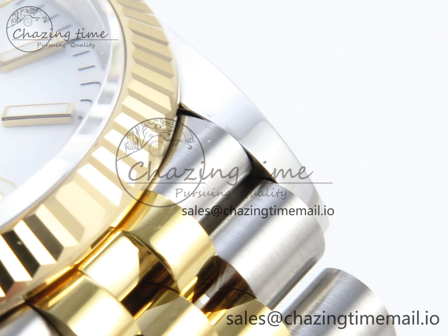 RelaxedFit DateJust 36 126233 EWEF Best Edition White Dial Stick Marker on SS YG Jubilee Bracelet A 618