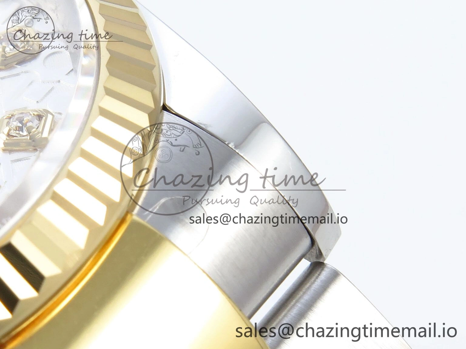 DateJust 36 126233 EWEF Best Edition White Pattern Diamonds Dial on SS YG Oyster Bracelet A Soft 676