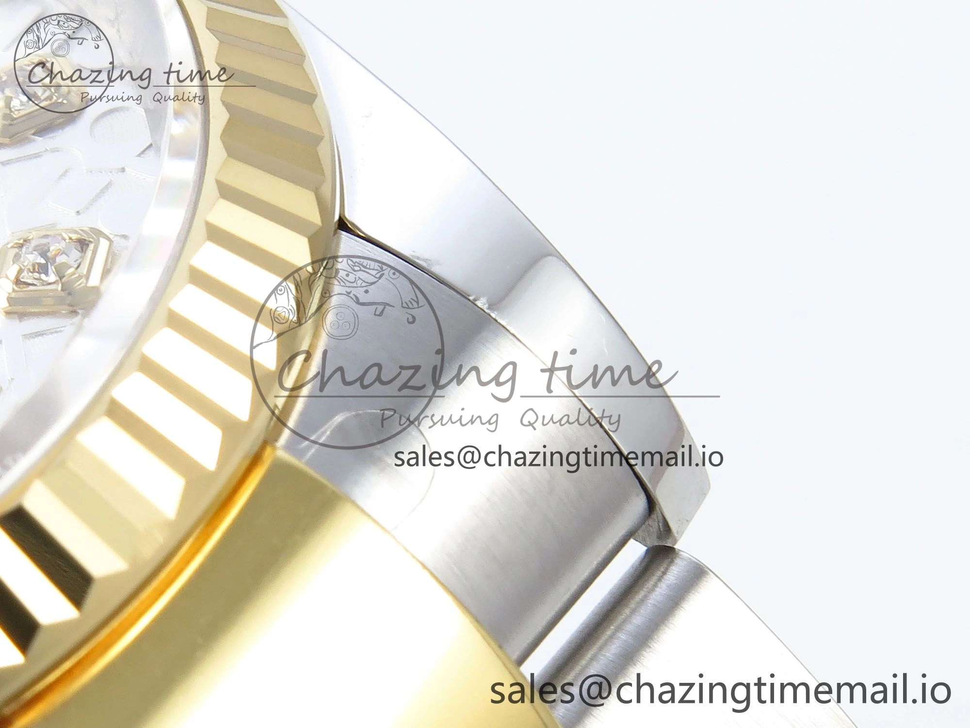 DateJust 36 126233 EWEF Best Edition White Pattern Diamonds Dial on SS YG Oyster Bracelet A Soft 676