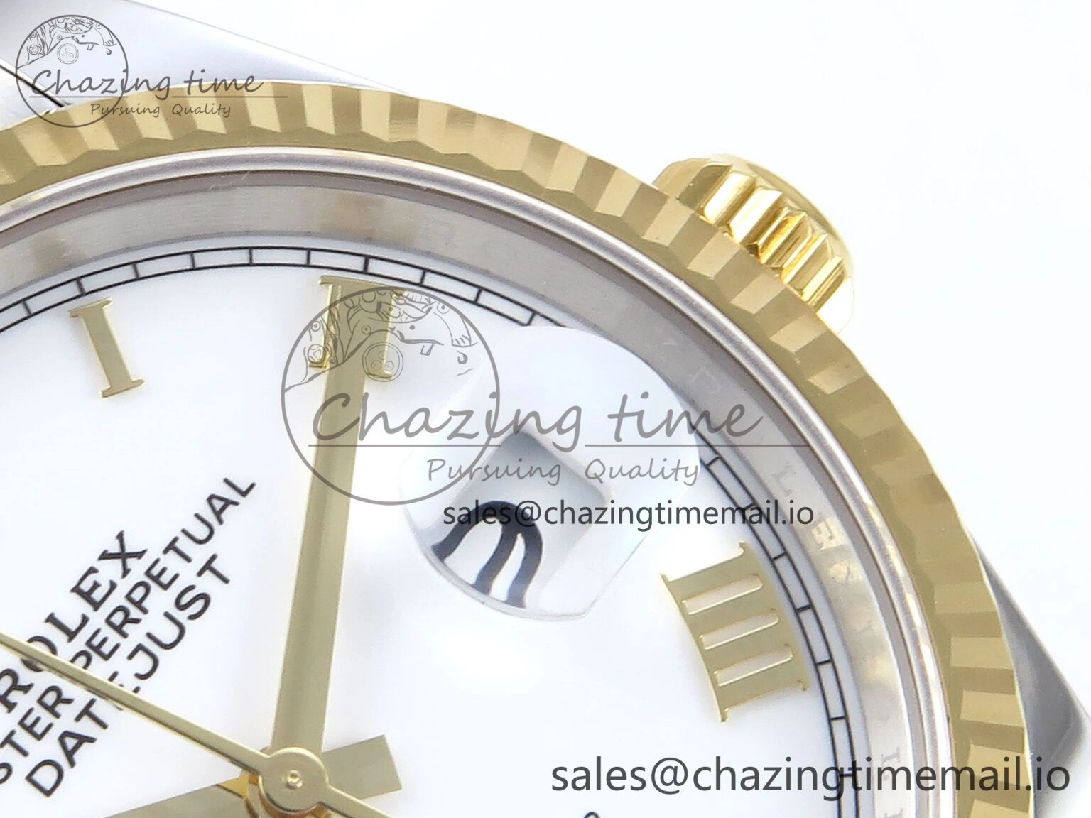 DateJust 36 126233 EWEF Best Edition White Roman Dial on SS YG Oyster Bracelet A SunProtective 680