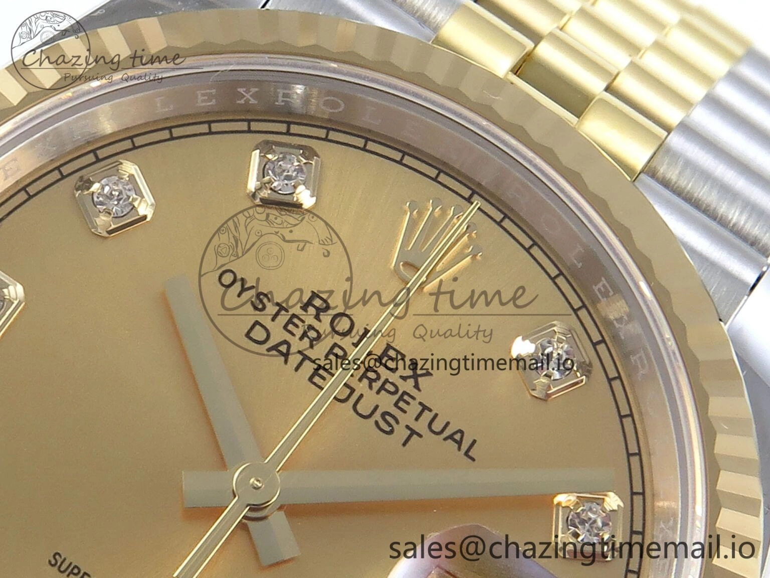 DateJust 36 126233 EWEF Best Edition YG Diamonds Dial on SS YG Jubilee Bracelet A Bright 630