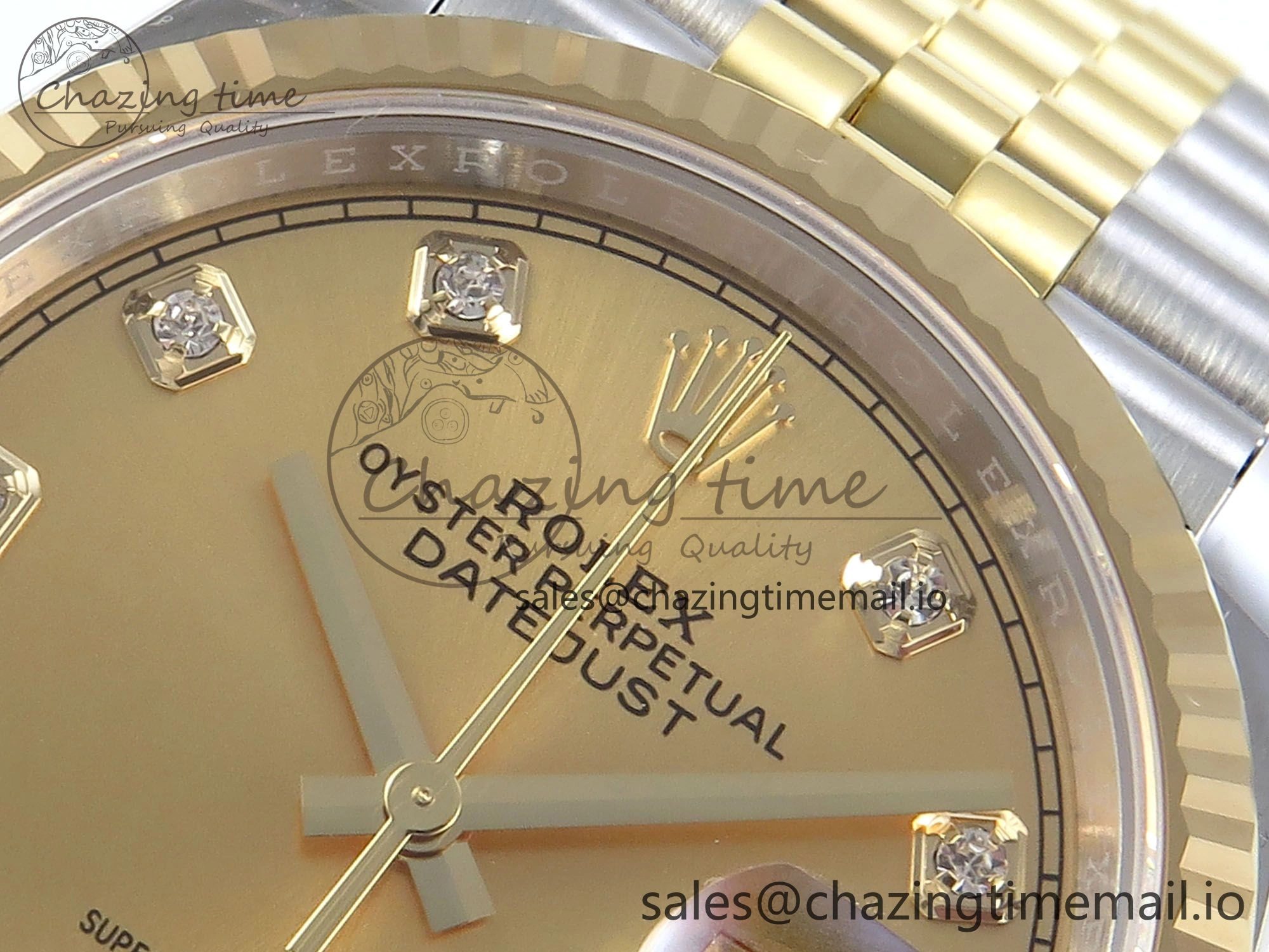 DateJust 36 126233 EWEF Best Edition YG Diamonds Dial on SS YG Jubilee Bracelet A Bright 630