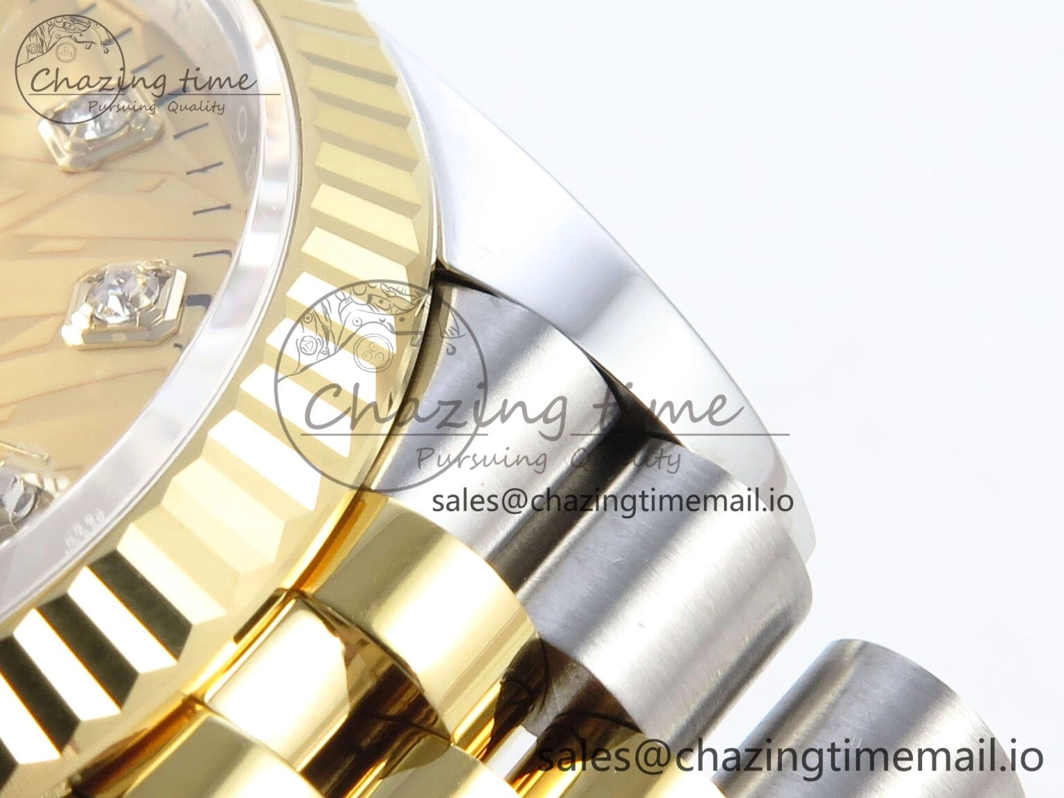 Snug DateJust 36 126233 EWEF Best Edition YG Leaf Dial on SS YG Jubilee Bracelet A 628
