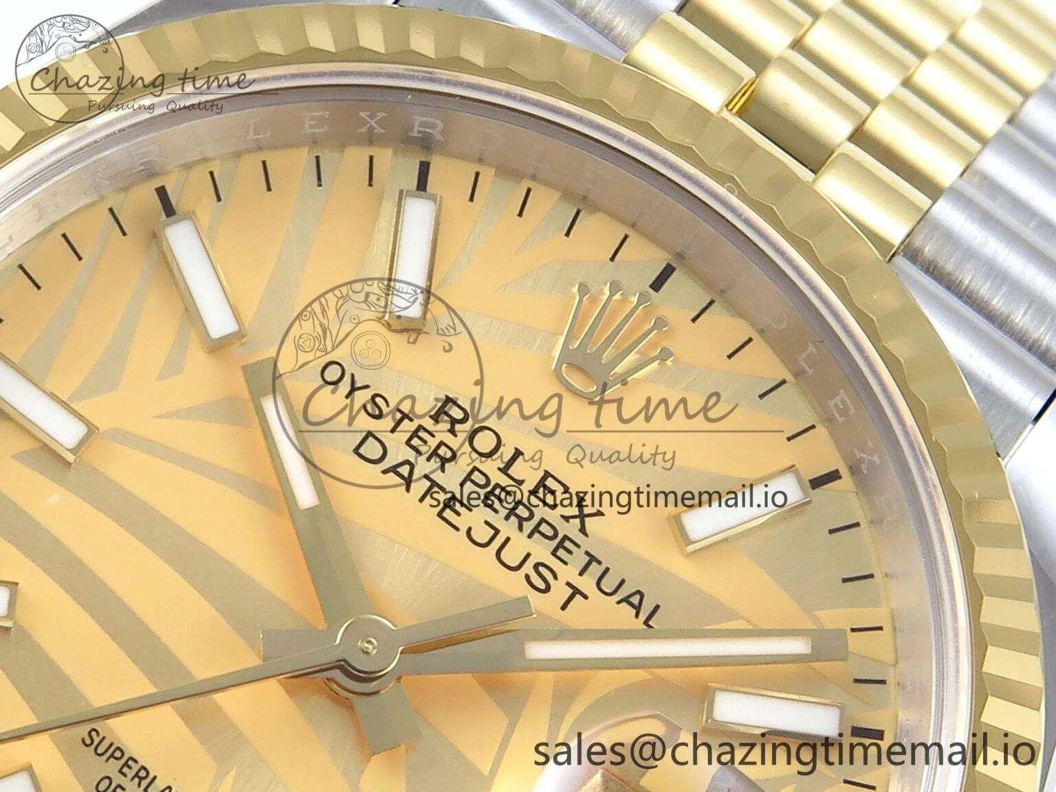 DateJust 36 126233 EWEF Best Edition YG Leaf Dial on SS YG Jubilee Bracelet A Tailored 622