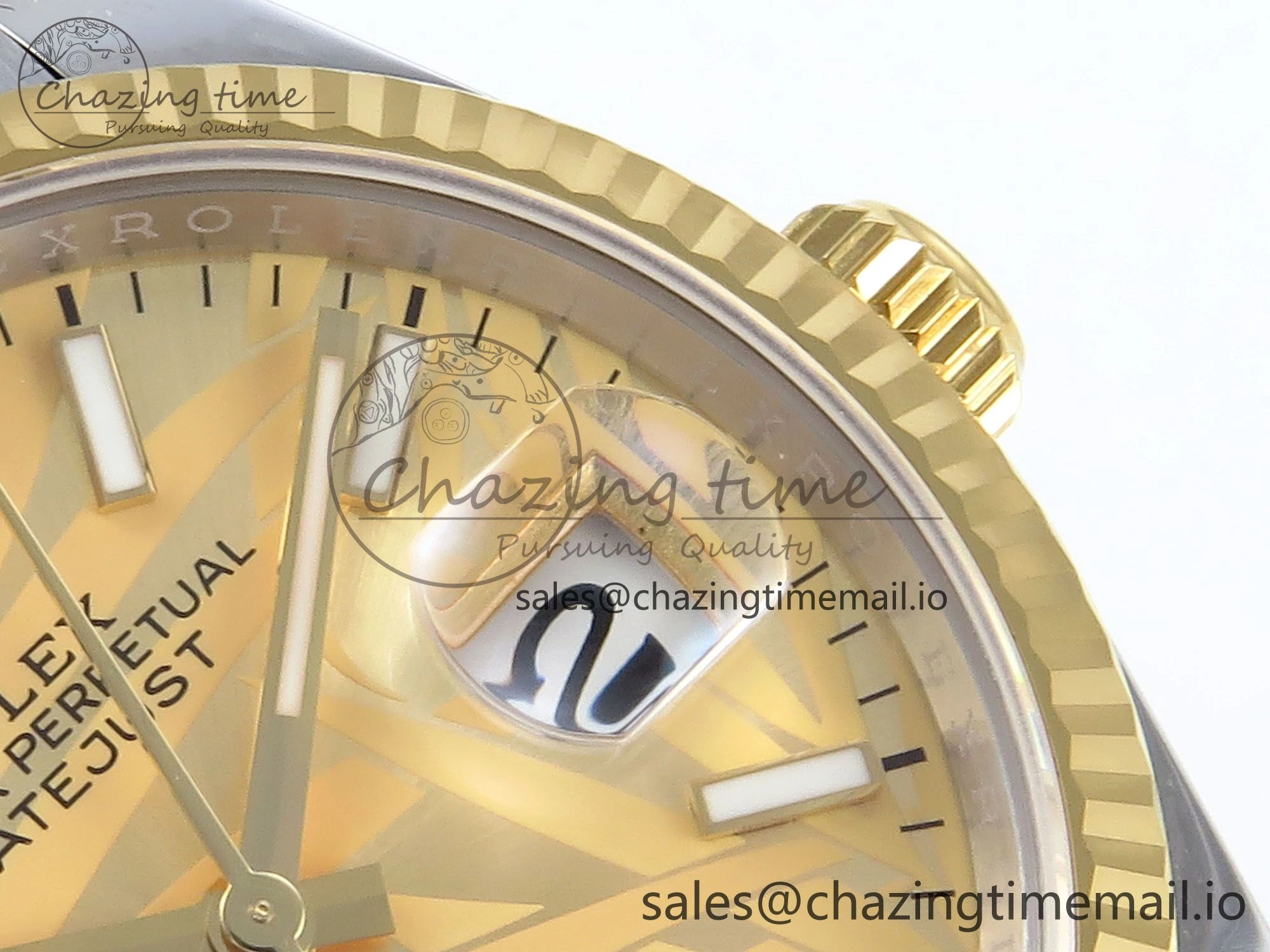 DateJust 36 126233 EWEF Best Edition YG Leaf Dial on SS YG Jubilee Bracelet A Tailored 622