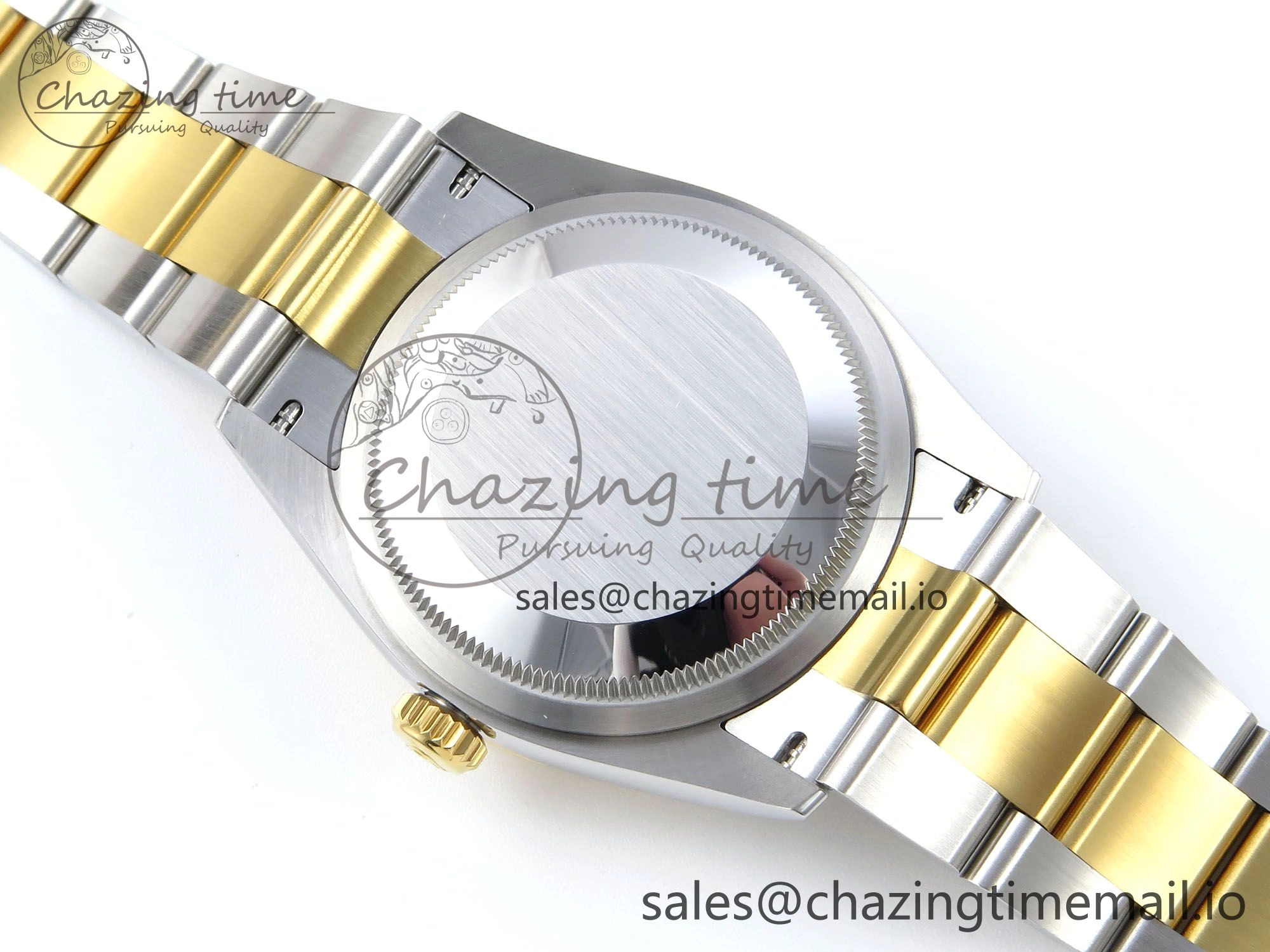 BestValue DateJust 36 126233 EWEF Best Edition YG Pattern Diamonds Dial on SS YG Oyster Bracelet A 674