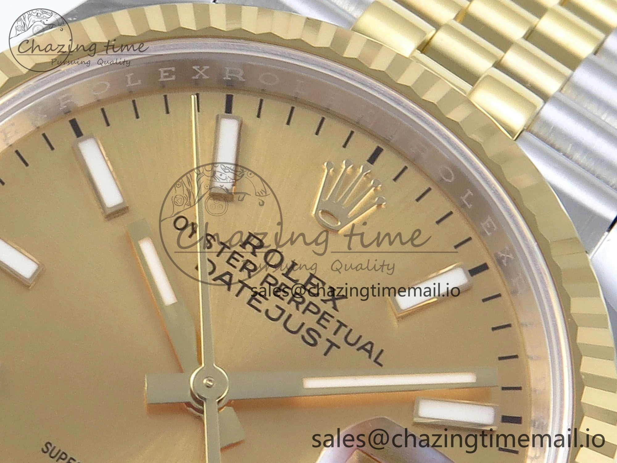 DateJust 36 126233 EWEF Best Edition YG Stick Dial on SS YG Jubilee Bracelet A Modern 624