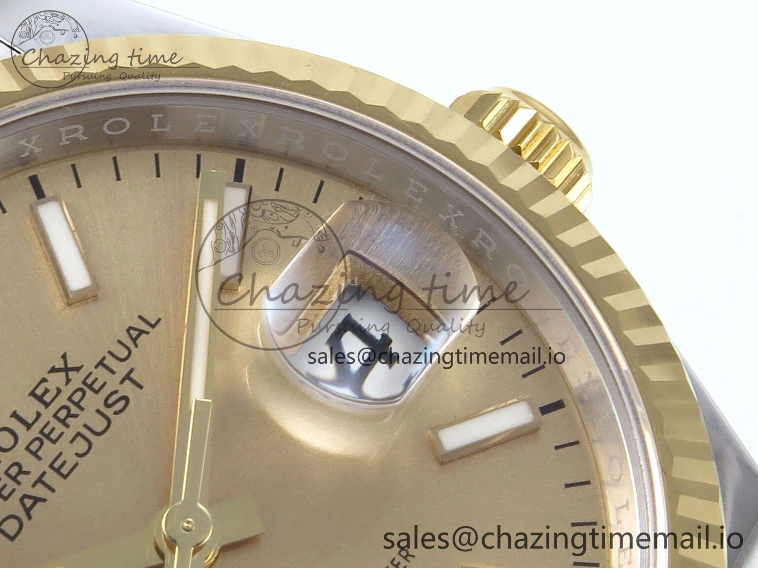 DateJust 36 126233 EWEF Best Edition YG Stick Dial on SS YG Oyster Bracelet A GoAnywhere 669