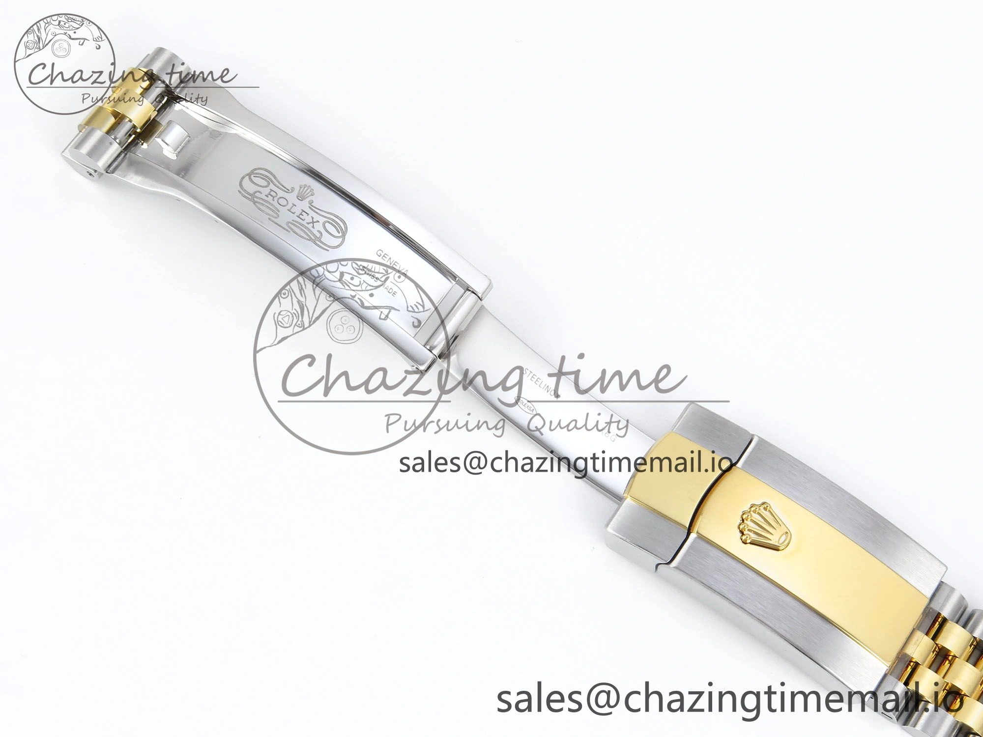 Practical DateJust 36 126233 EWEF Best Edition YG Textured Dial Stick Marker on SS YG Jubilee Bracelet A 619
