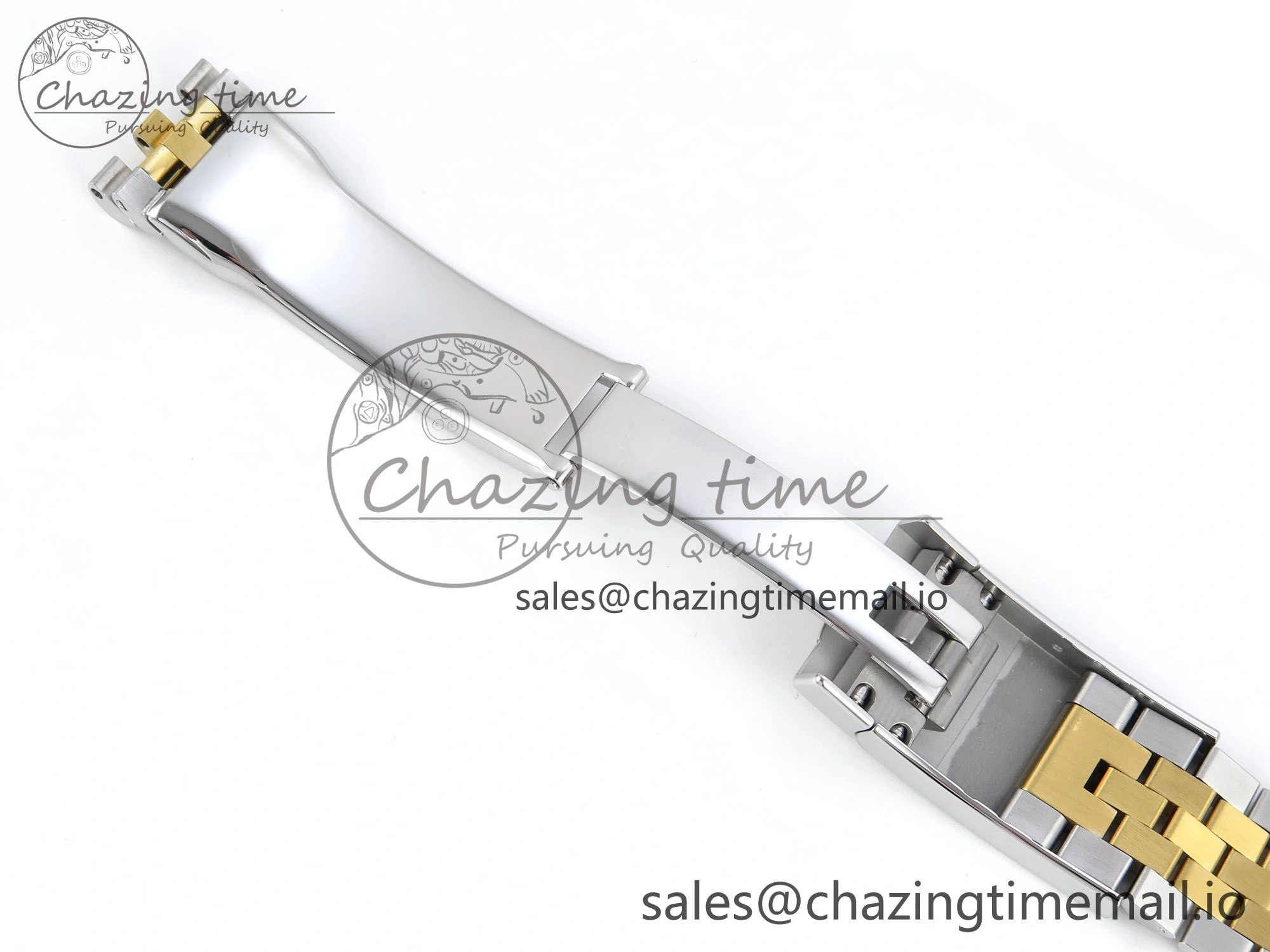 Practical DateJust 36 126233 EWEF Best Edition YG Textured Dial Stick Marker on SS YG Jubilee Bracelet A 619