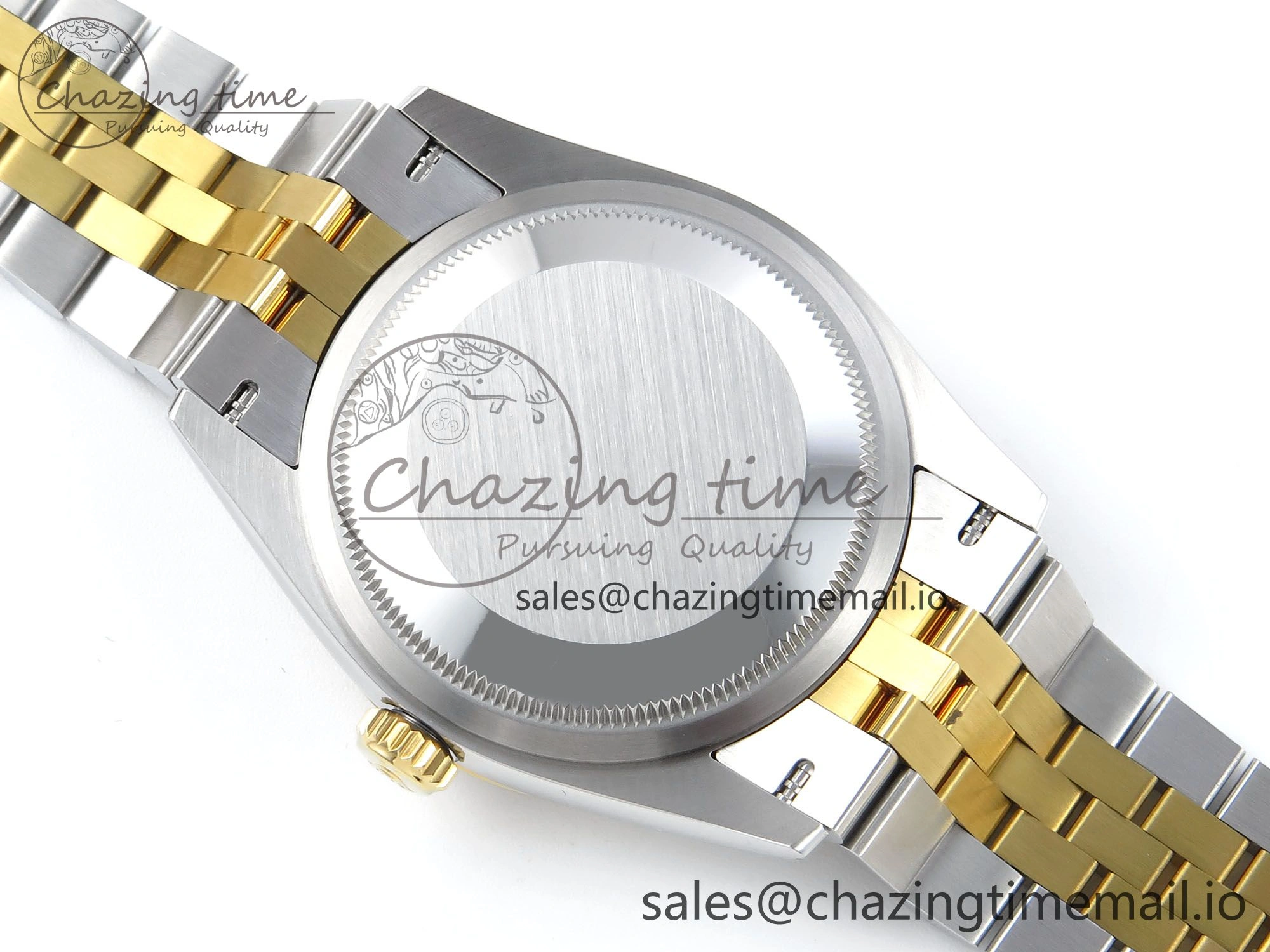Packable DateJust 36 126233 EWEF Best Edition YG Textured Diamonds Dial on SS YG Jubilee Bracelet A 621