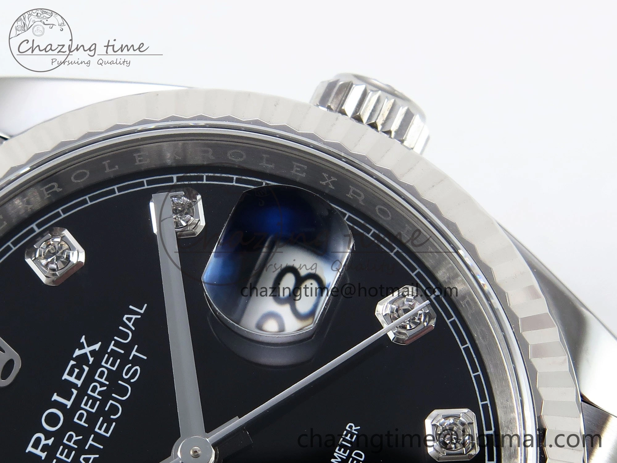 Sustainable DateJust 36 126234 APF 1:1 Best Edition 904L Steel Black Diamonds Dial on SS Jubilee Bracelet VR 1585