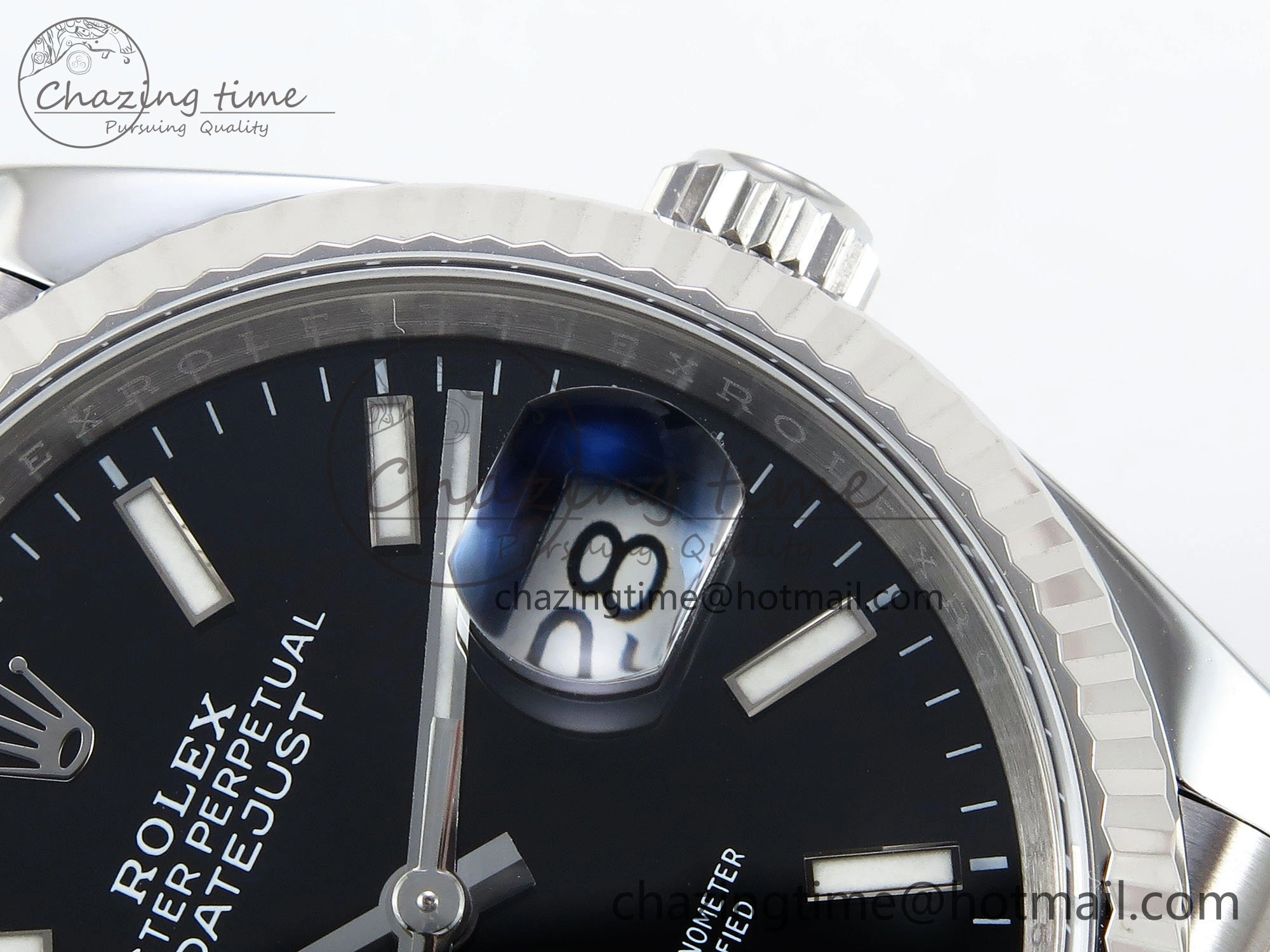 Durable DateJust 36 126234 APF 1:1 Best Edition 904L Steel Black Sitck Dial on SS Jubilee Bracelet VR 1584