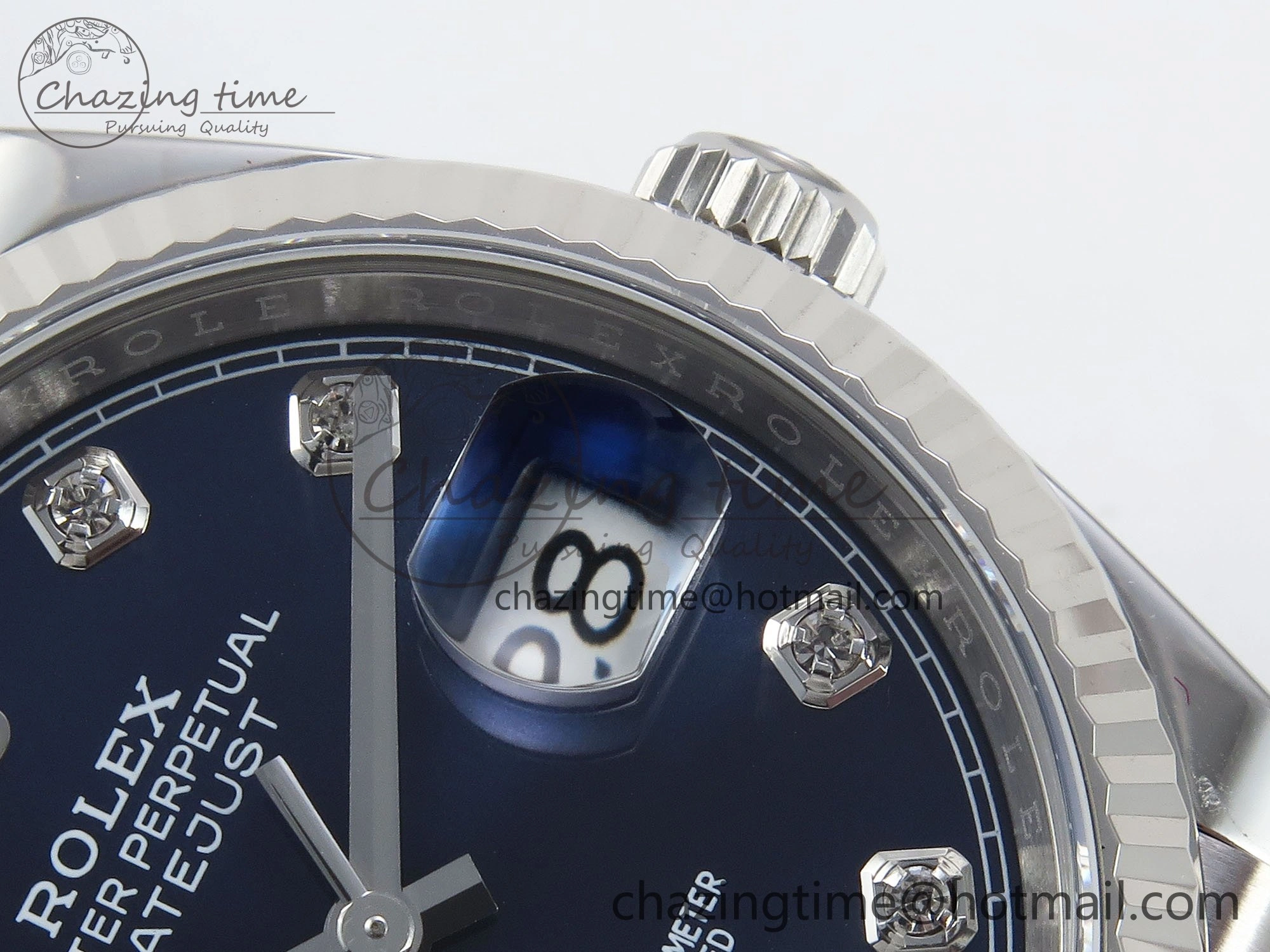 Breathable DateJust 36 126234 APF 1:1 Best Edition 904L Steel Blue Diamonds Dial on SS Jubilee Bracelet VR 1580