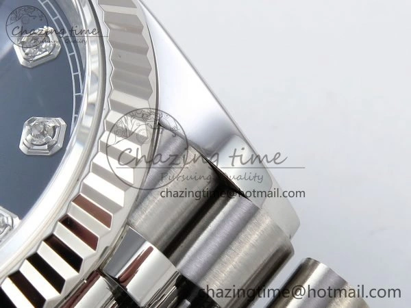 Breathable DateJust 36 126234 APF 1:1 Best Edition 904L Steel Blue Diamonds Dial on SS Jubilee Bracelet VR 1580