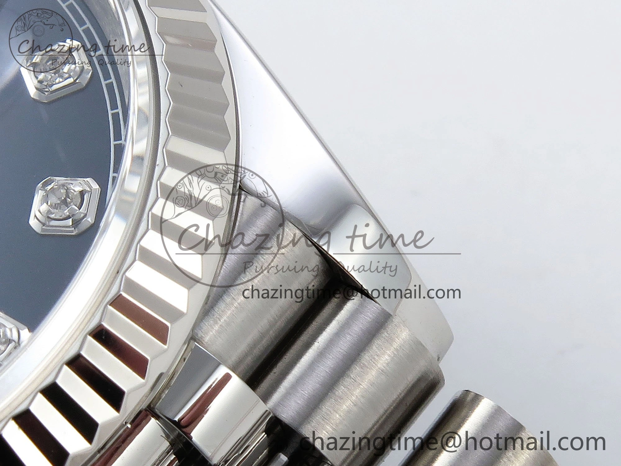 Breathable DateJust 36 126234 APF 1:1 Best Edition 904L Steel Blue Diamonds Dial on SS Jubilee Bracelet VR 1580