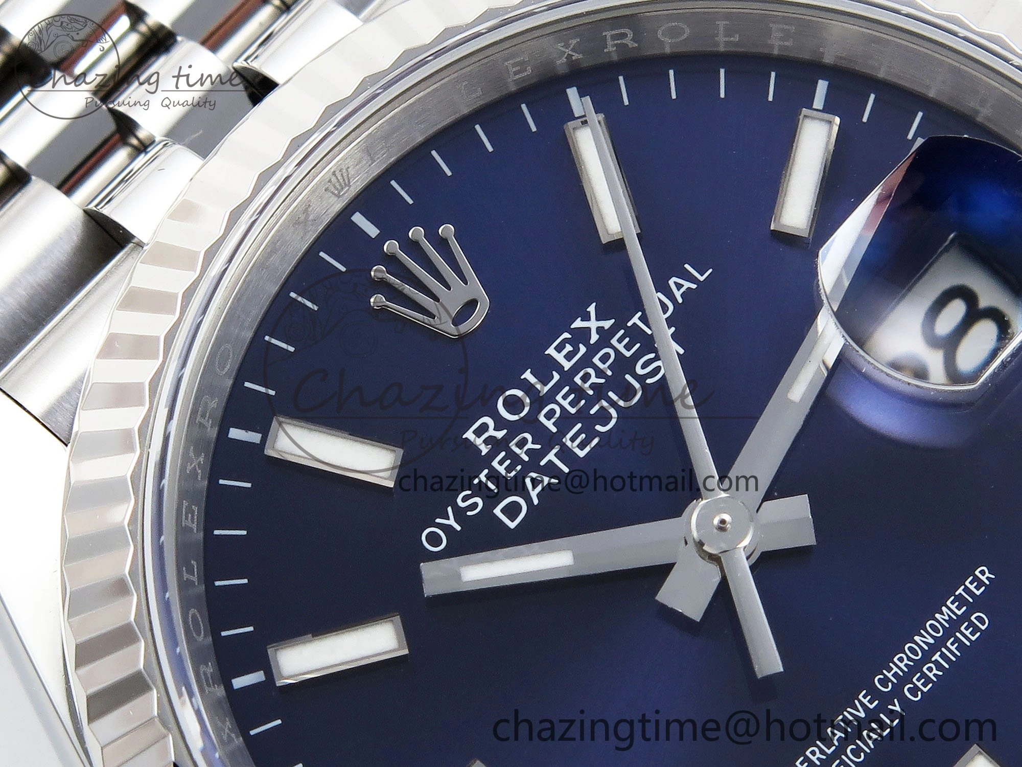 DateJust 36 126234 APF 1:1 Best Edition 904L Steel Blue Sitck Dial on SS Jubilee Bracelet VR Practical 1582