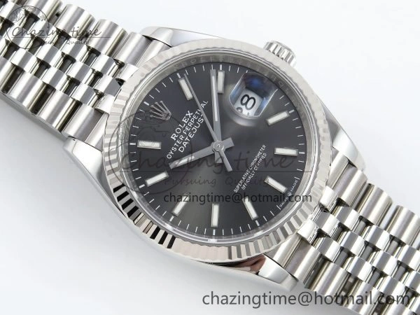 DateJust 36 126234 APF 1:1 Best Edition 904L Steel Gray Sitck Dial on SS Jubilee Bracelet VR HighQuality 1595