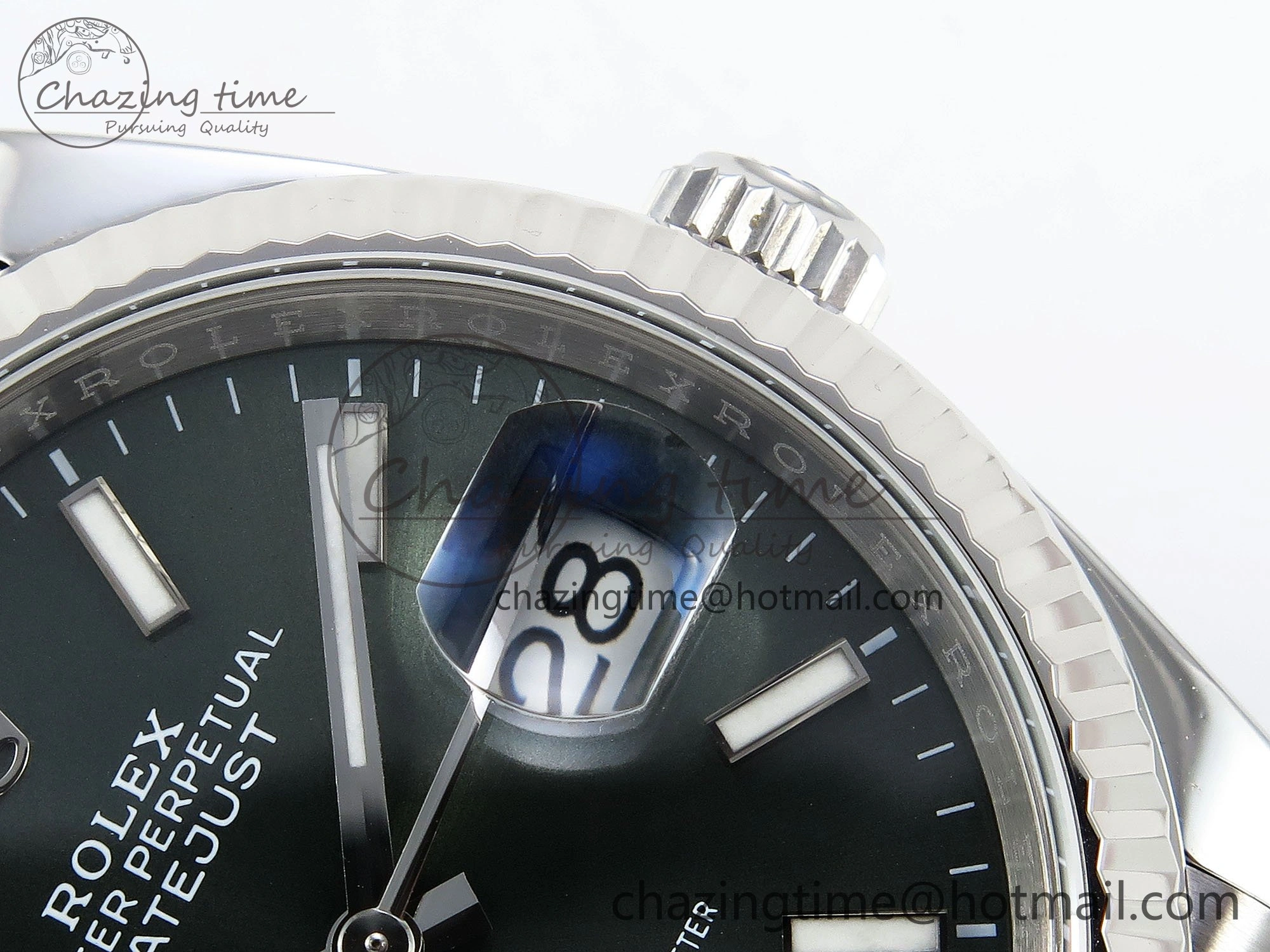 Breathable DateJust 36 126234 APF 1:1 Best Edition 904L Steel Green Sitck Dial on SS Jubilee Bracelet VR 1587