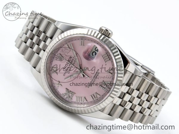 DateJust 36 126234 APF 1:1 Best Edition 904L Steel Pink Diamond Roman Dial on Jubilee Bracelet VR Youthful 1536