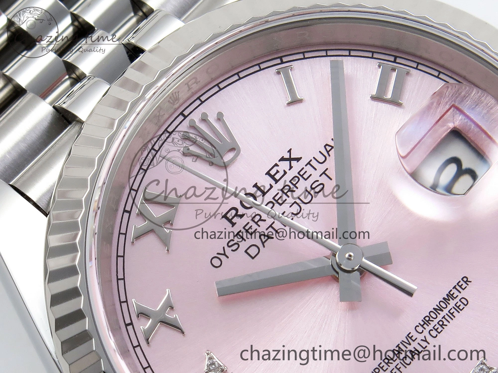 DateJust 36 126234 APF 1:1 Best Edition 904L Steel Pink Diamond Roman Dial on Jubilee Bracelet VR Youthful 1536
