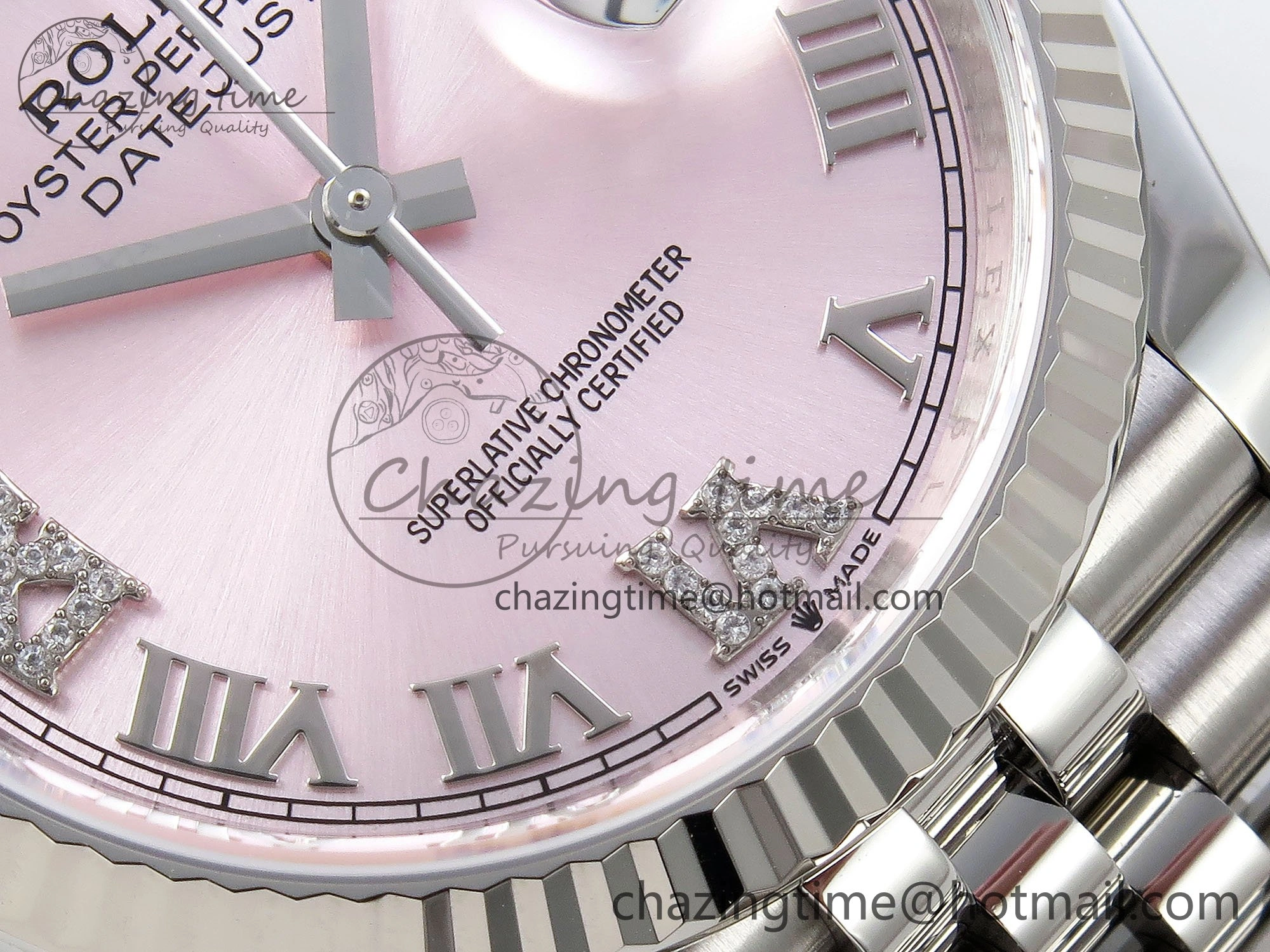 DateJust 36 126234 APF 1:1 Best Edition 904L Steel Pink Diamond Roman Dial on Jubilee Bracelet VR Youthful 1536
