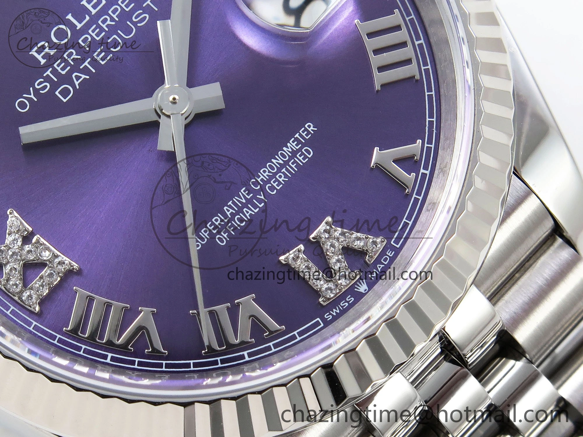 DateJust 36 126234 APF 1:1 Best Edition 904L Steel Purple Diamond Roman Dial on Jubilee Bracelet VR Fashionable 1533
